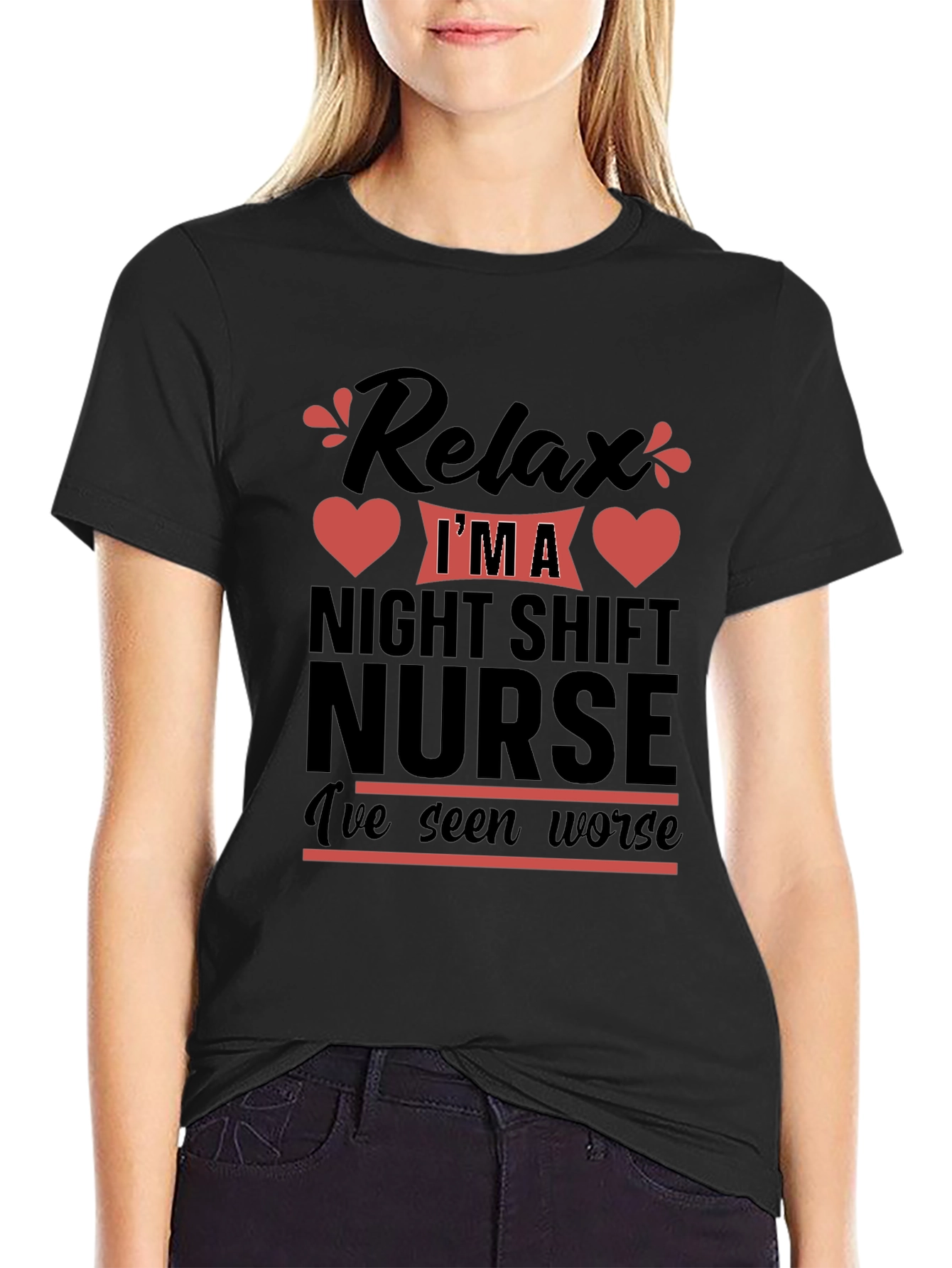Relax Night Shift Nurse T-Shirt Funny Nurse Tee
