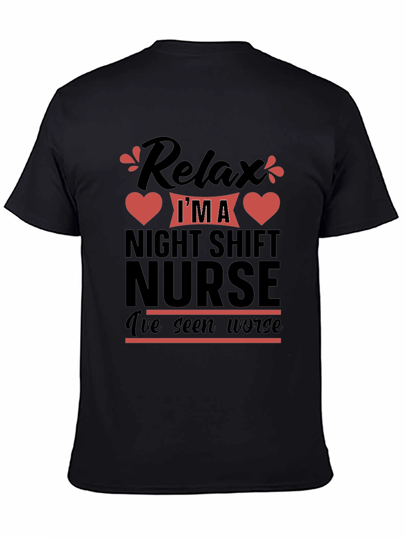 Relax Night Shift Nurse T-Shirt Funny Nurse Tee