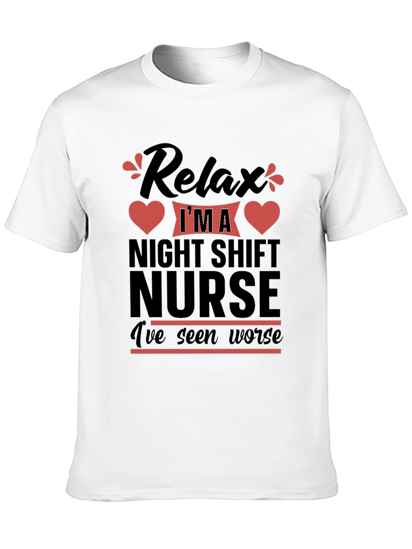 Relax Night Shift Nurse T-Shirt Funny Nurse Tee