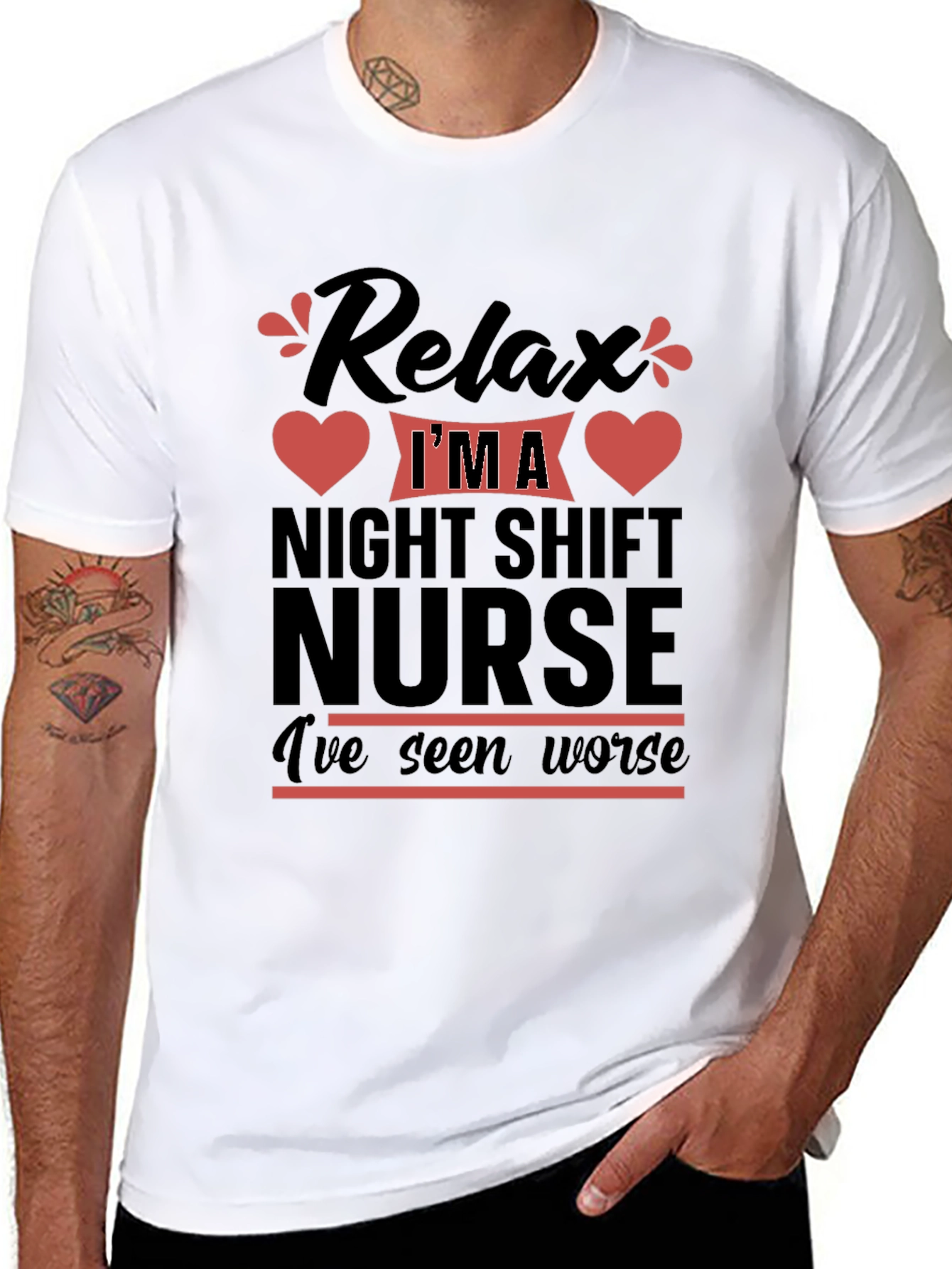 Relax Night Shift Nurse T-Shirt Funny Nurse Tee