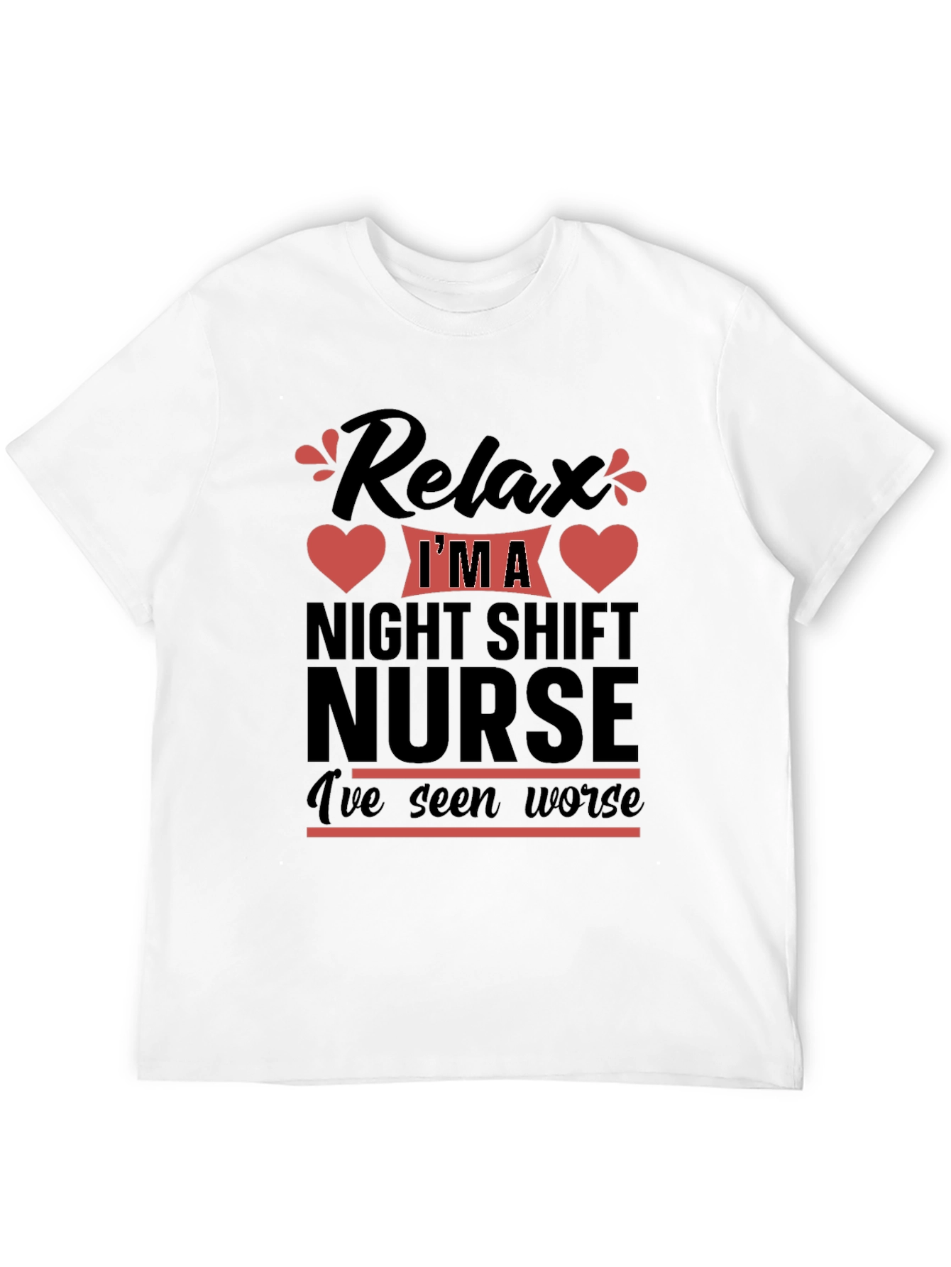 Relax Night Shift Nurse T-Shirt Funny Nurse Tee