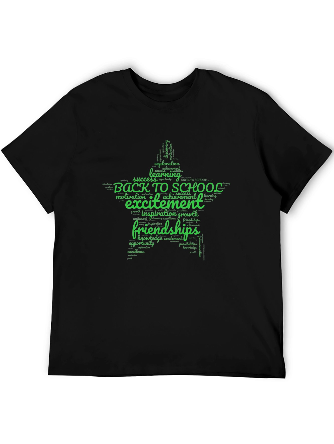 Back to School Word Art Star T-Shirt