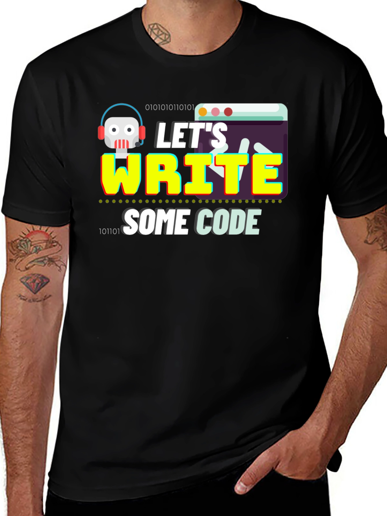 Lets Write Some Code Graphic T-Shirt