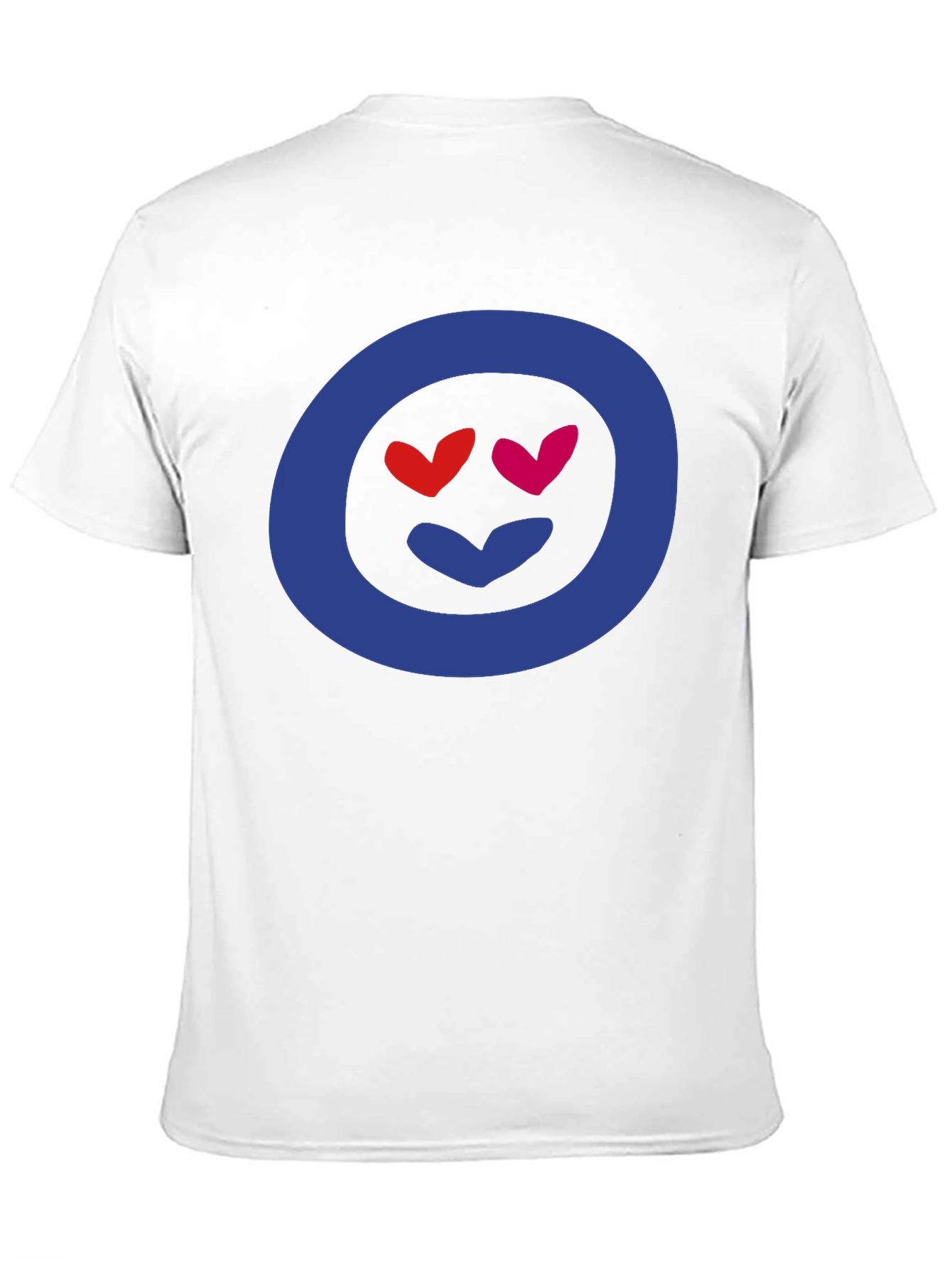 Heart Eyes Emoji Graphic Tee - Black Cotton Blend