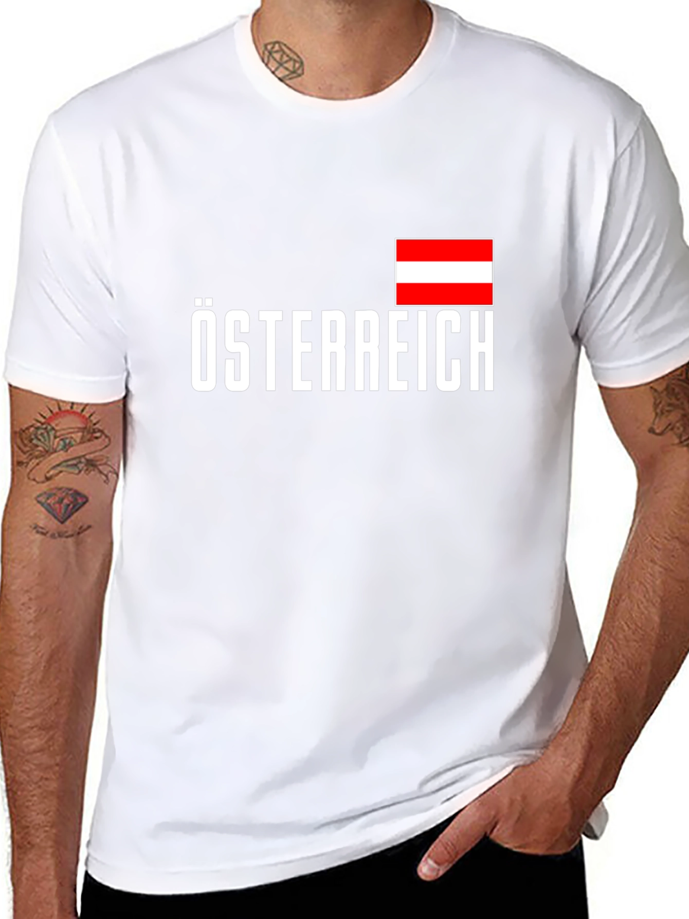 Austria Flag T-Shirt - Österreich Pride Tee