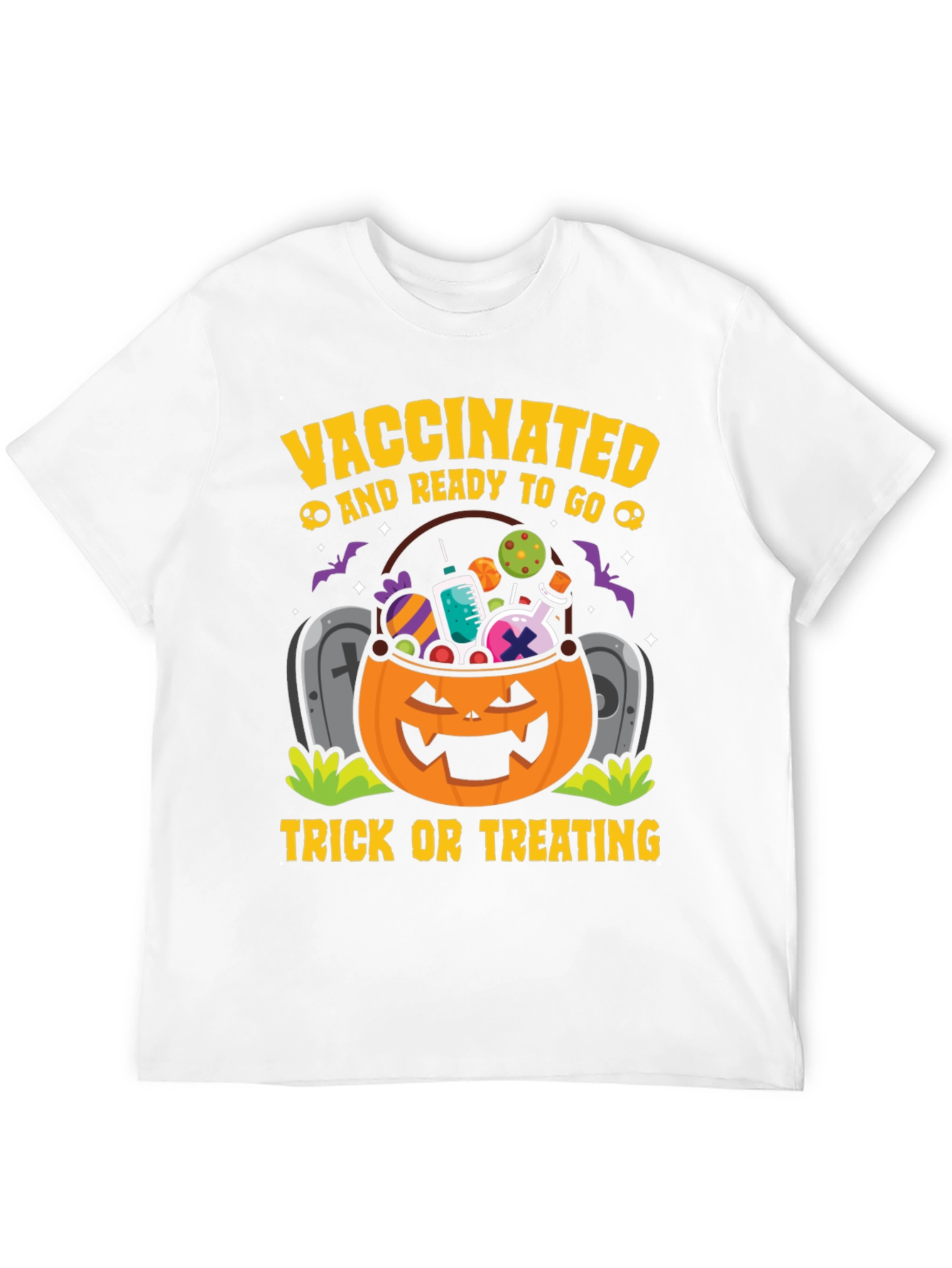Vaccinated & Ready to Go Halloween T-Shirt