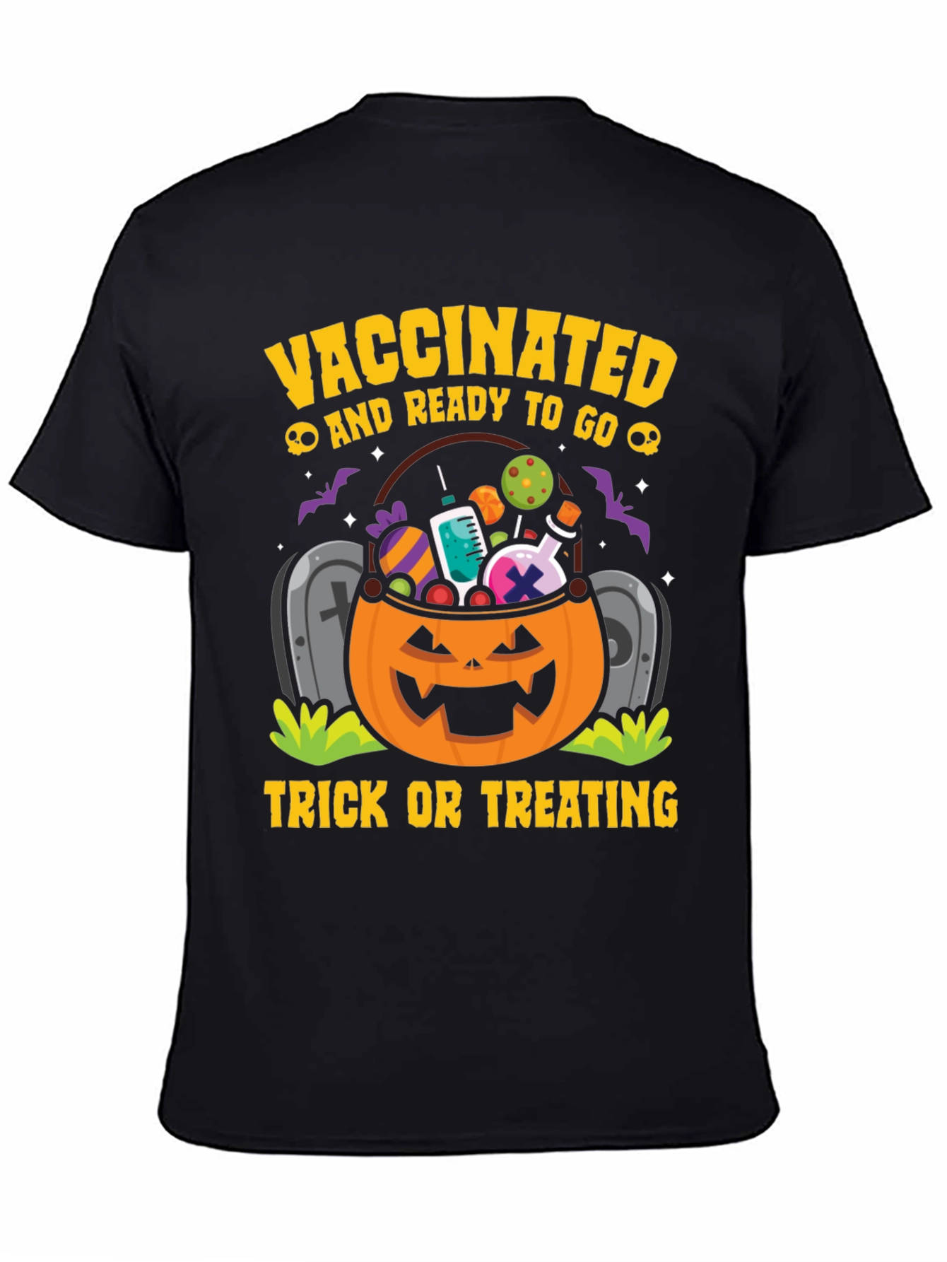 Vaccinated & Ready to Go Halloween T-Shirt