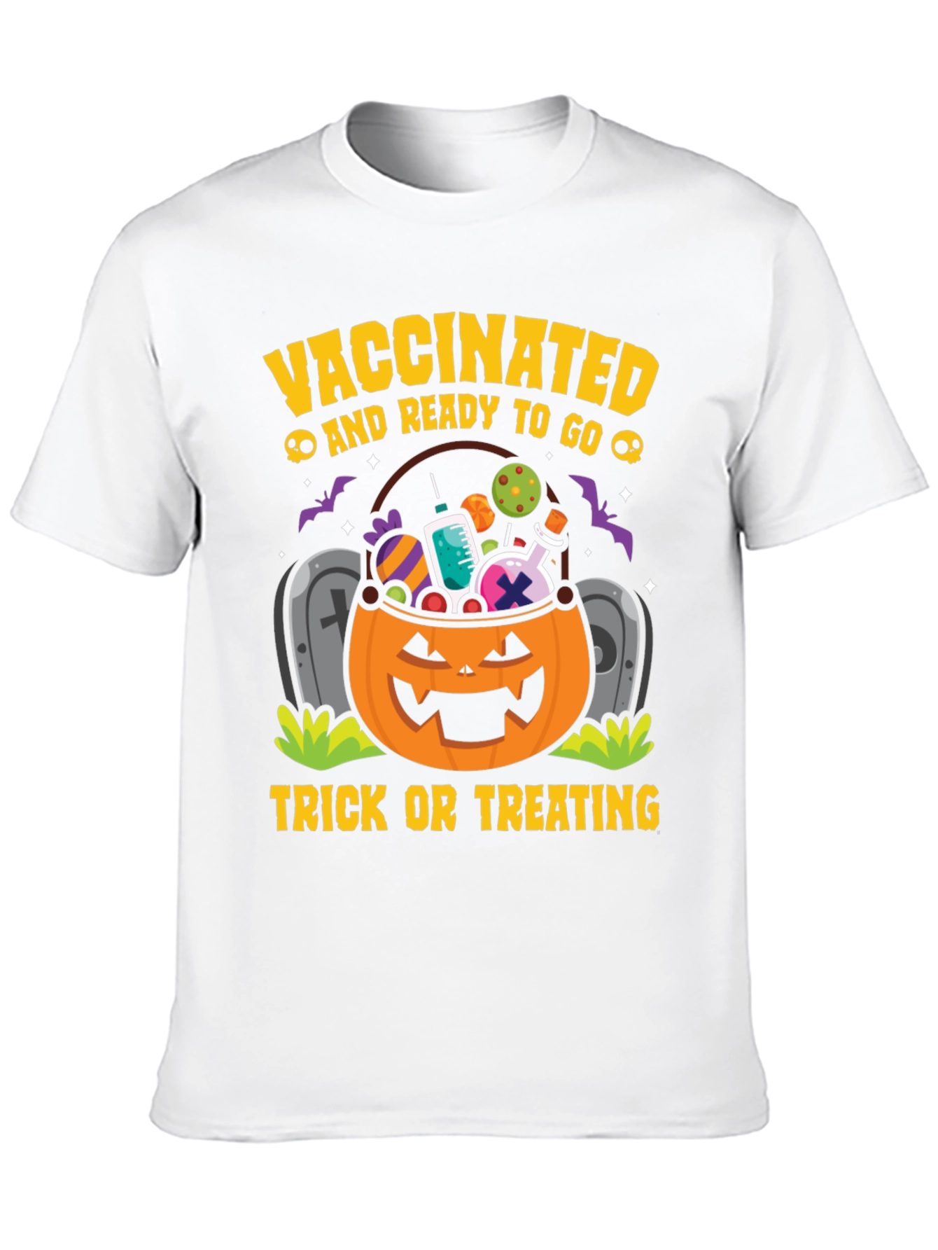 Vaccinated & Ready to Go Halloween T-Shirt