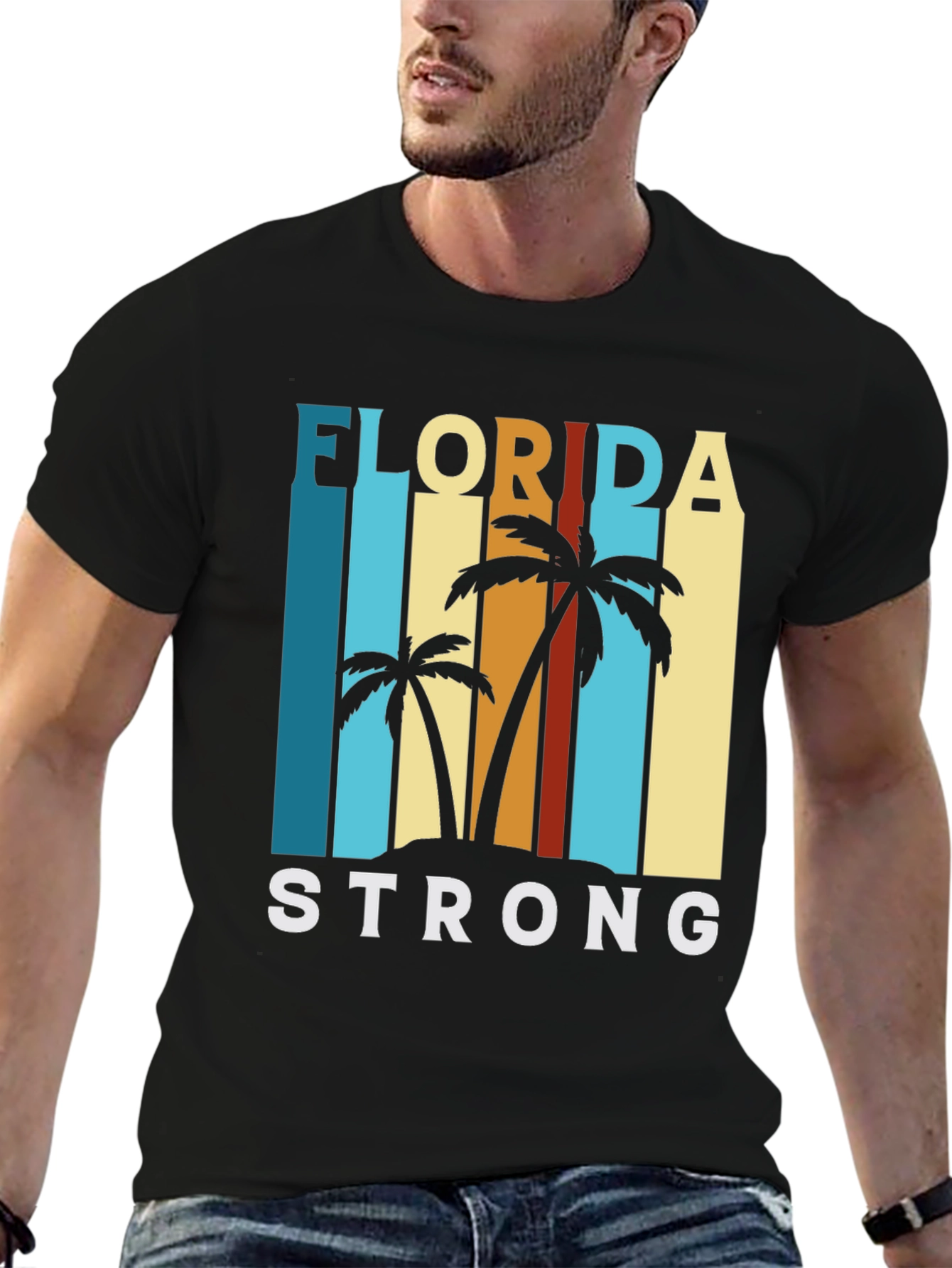 Florida Strong T-Shirt - Palm Tree Design