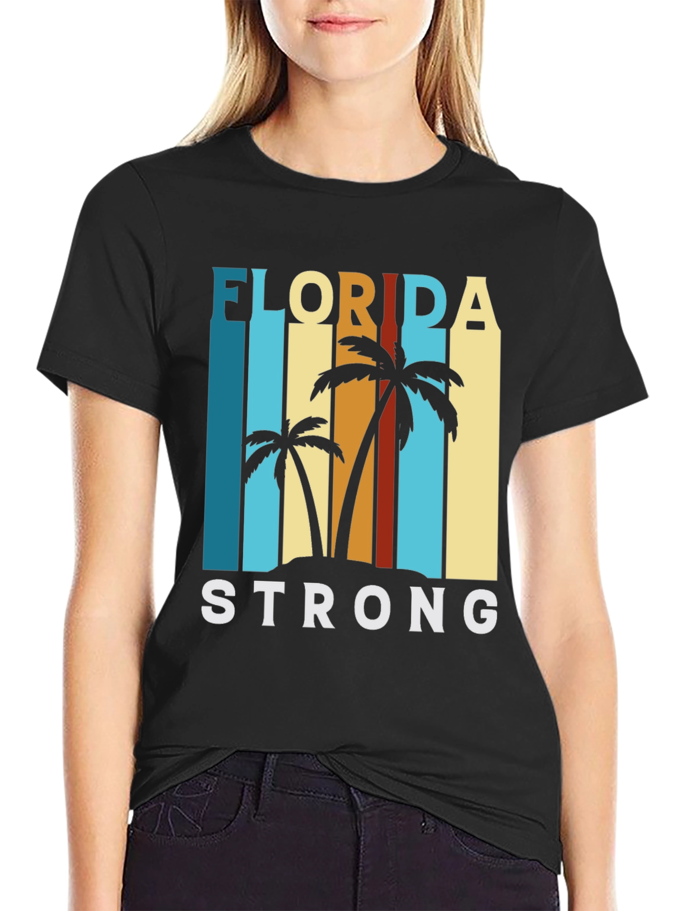 Florida Strong T-Shirt - Palm Tree Design