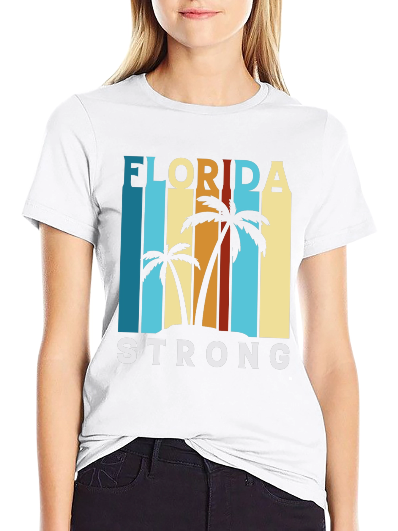 Florida Strong T-Shirt - Palm Tree Design