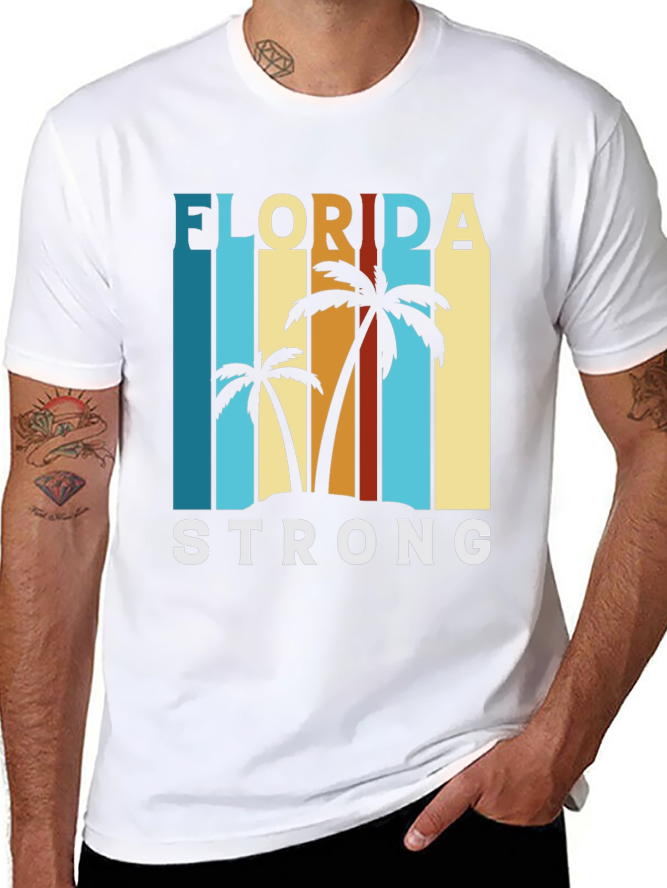 Florida Strong T-Shirt - Palm Tree Design