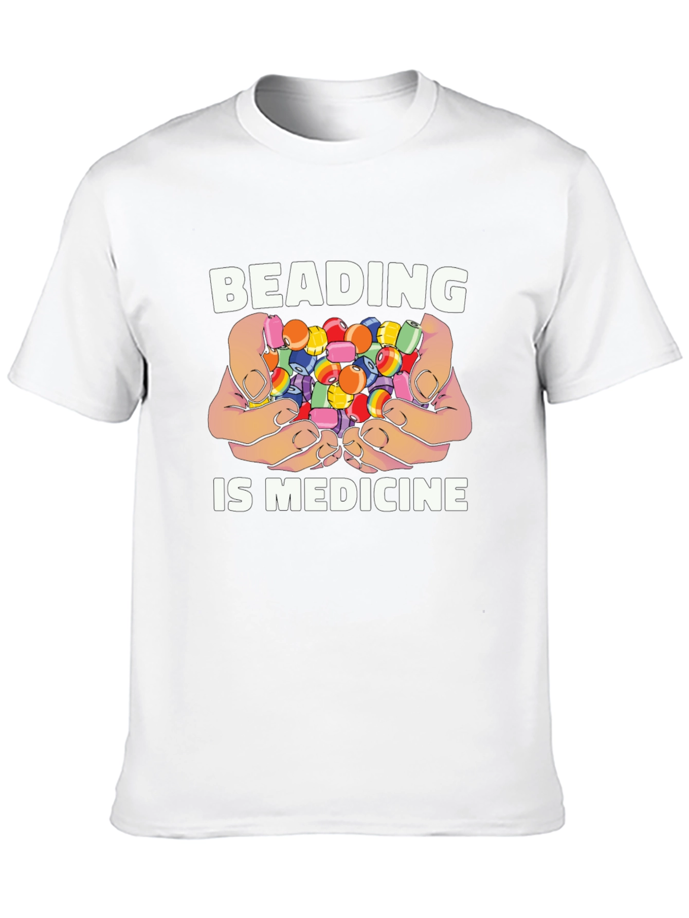 Beading is Medicine Black T-Shirt