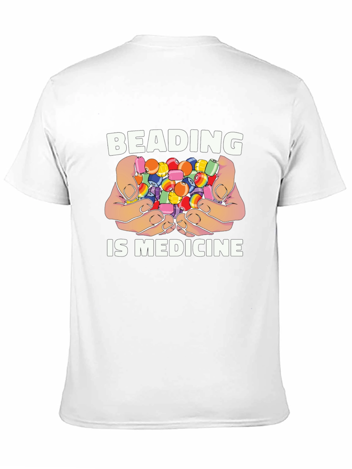 Beading is Medicine Black T-Shirt