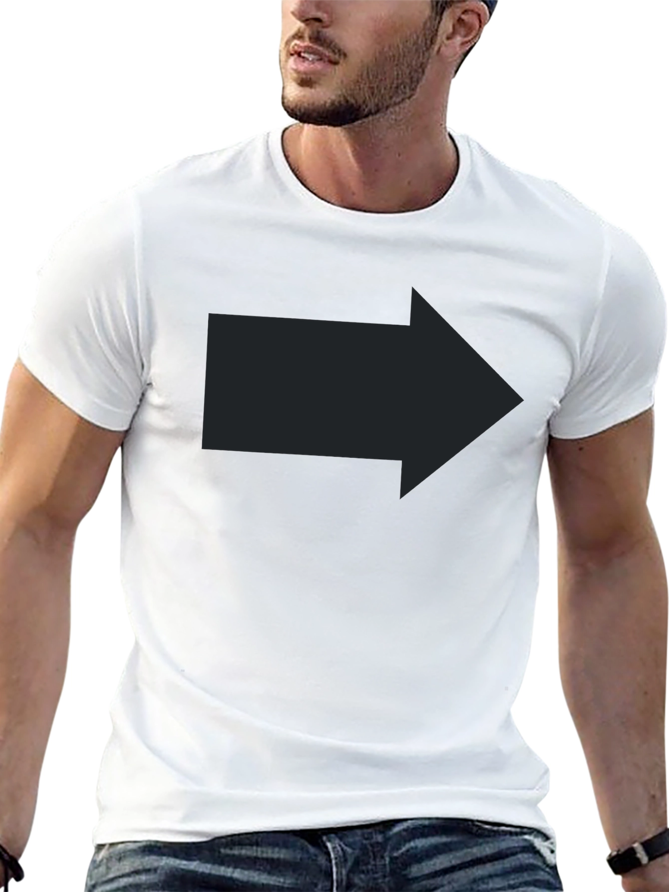 Mens Black Casual Short Sleeve T-Shirt