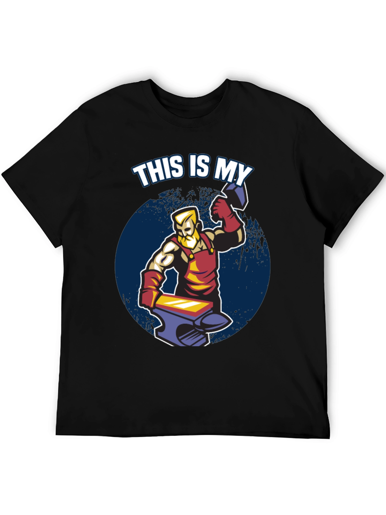 Blacksmith Hammer Anvil Graphic T-Shirt