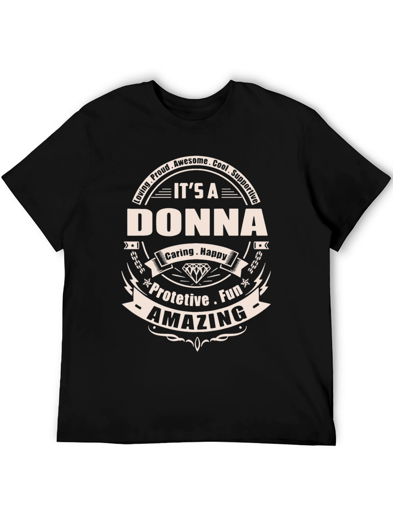 Its a DONNA - Personalized Graphic T-Shirt