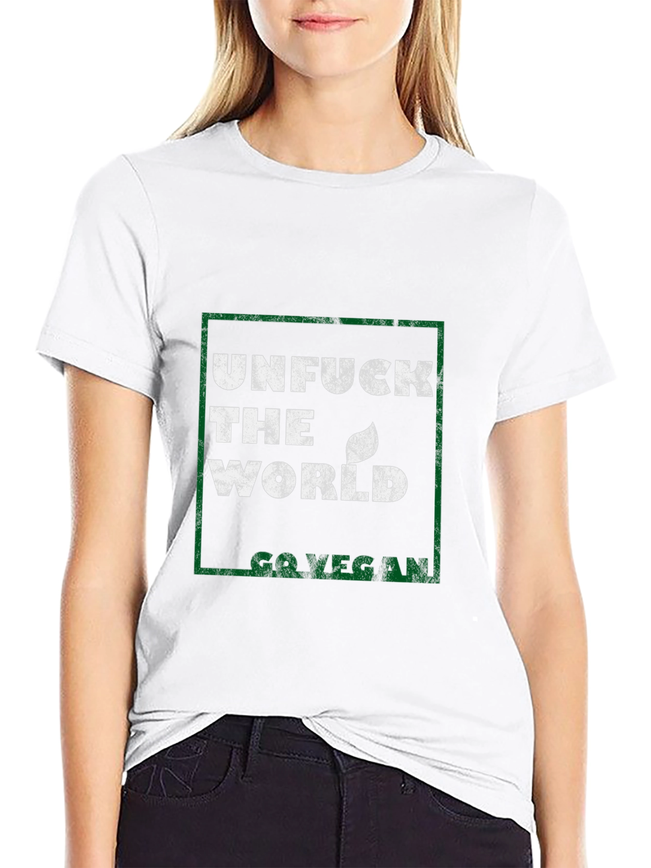 Unf*ck The World Go Vegan Graphic Tee