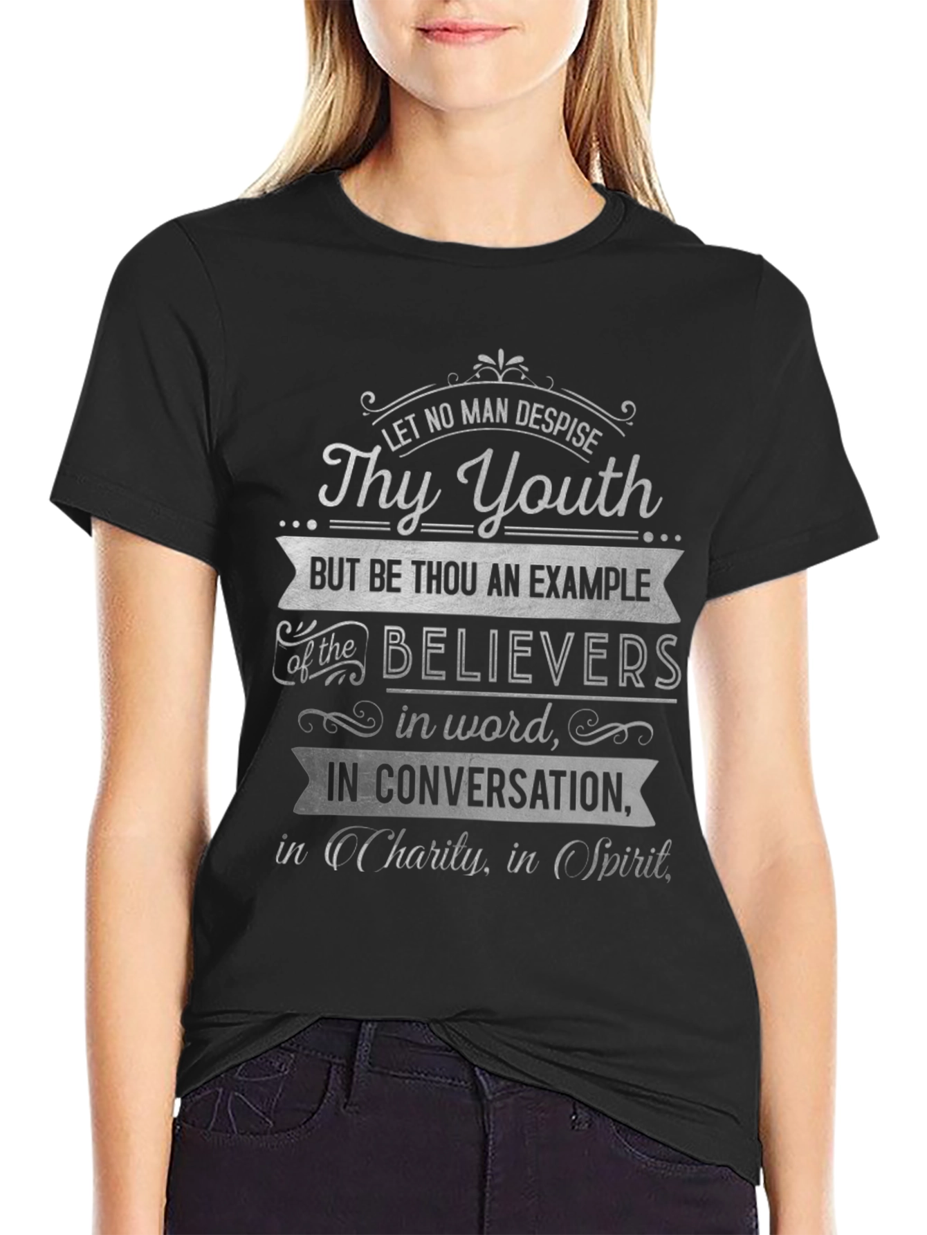 Christian Scripture T-Shirt - Thy Youth Design