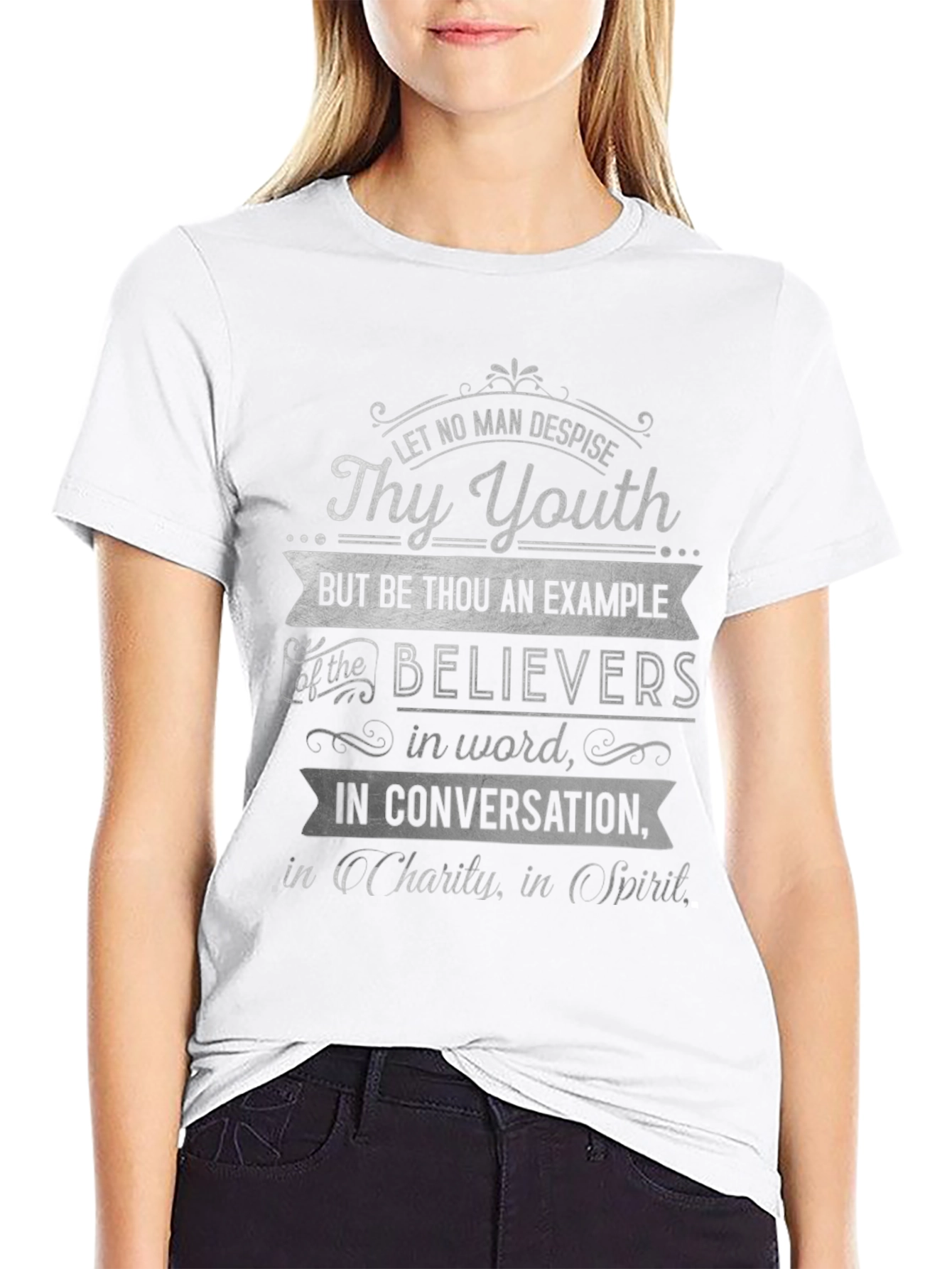 Christian Scripture T-Shirt - Thy Youth Design