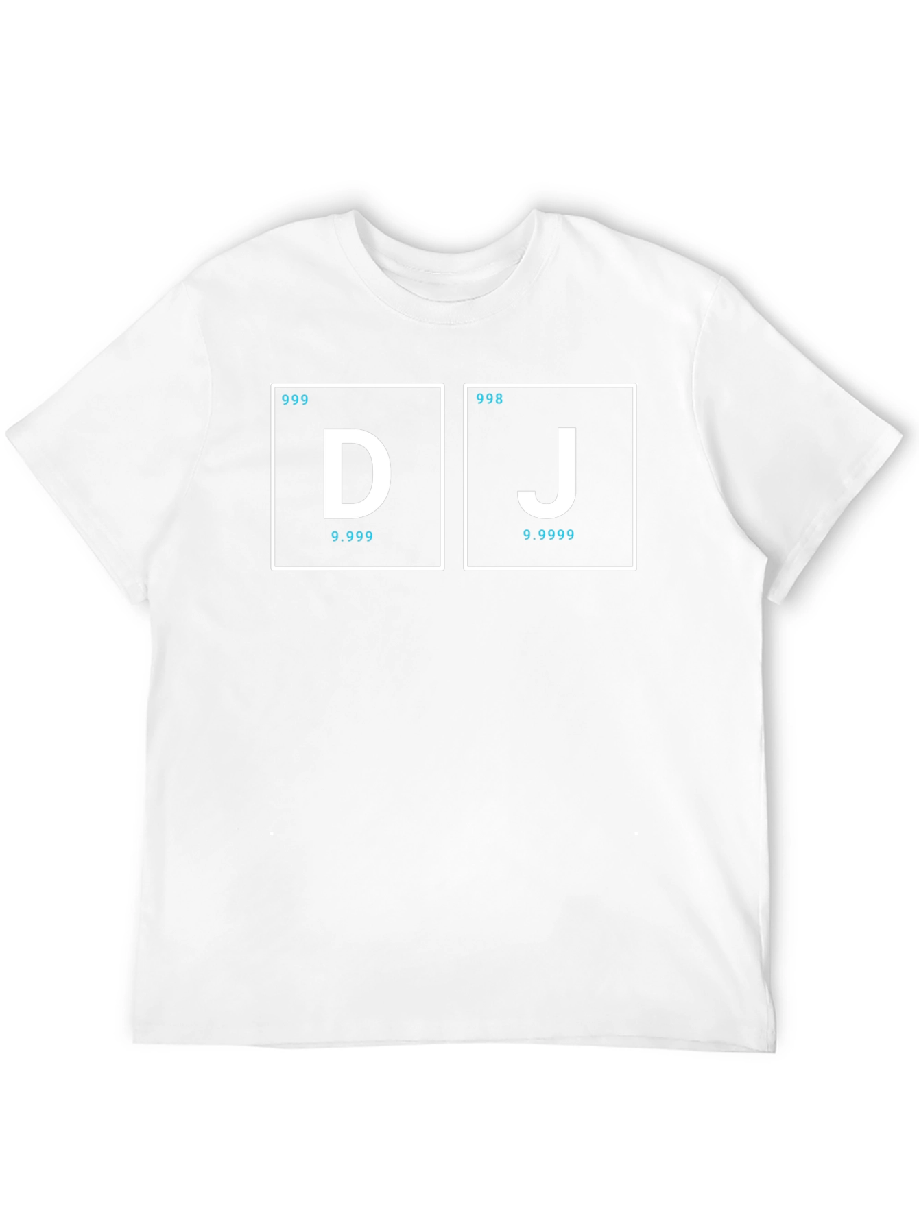 DJ Periodic Table Style Black T-Shirt