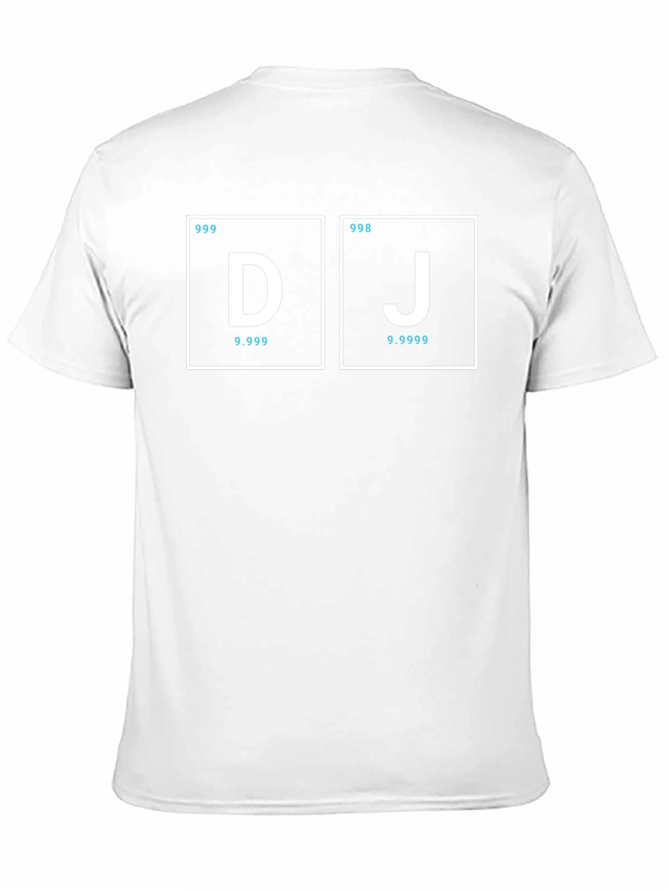 DJ Periodic Table Style Black T-Shirt