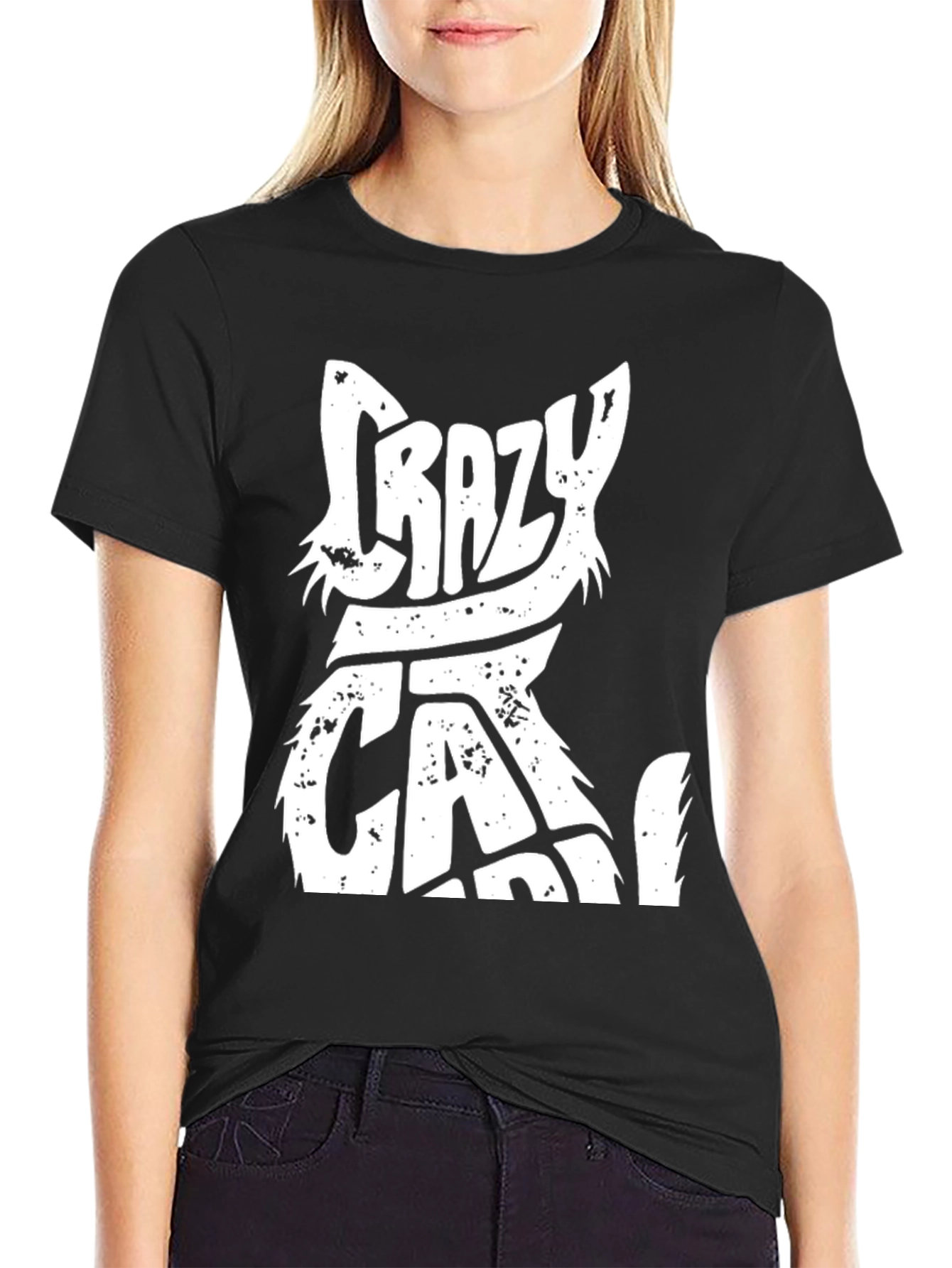 Crazy Cat T-Shirt - Cool Graphic Tee