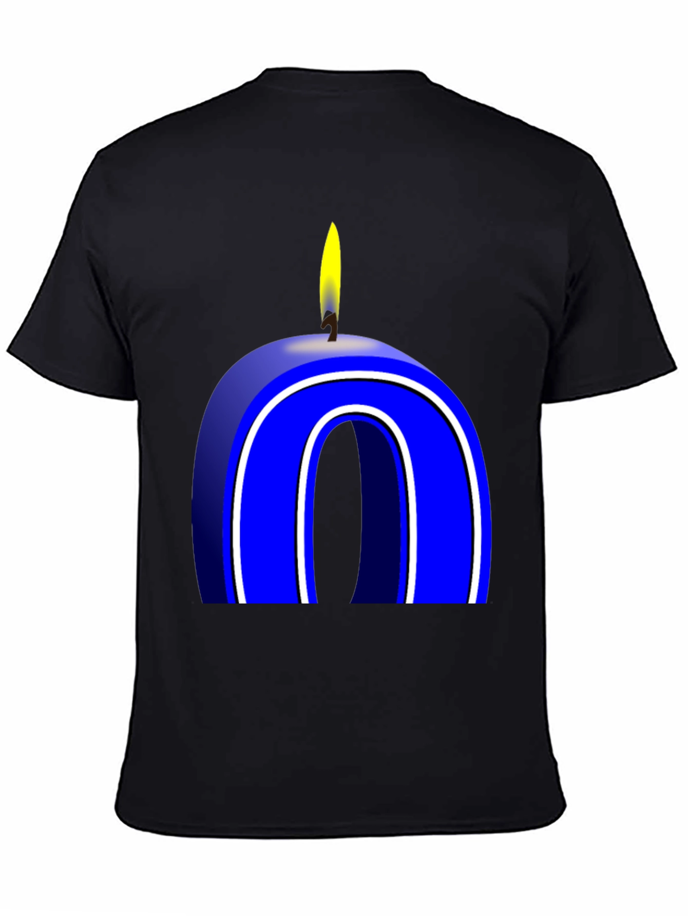 Blue Number 0 Candle T-Shirt