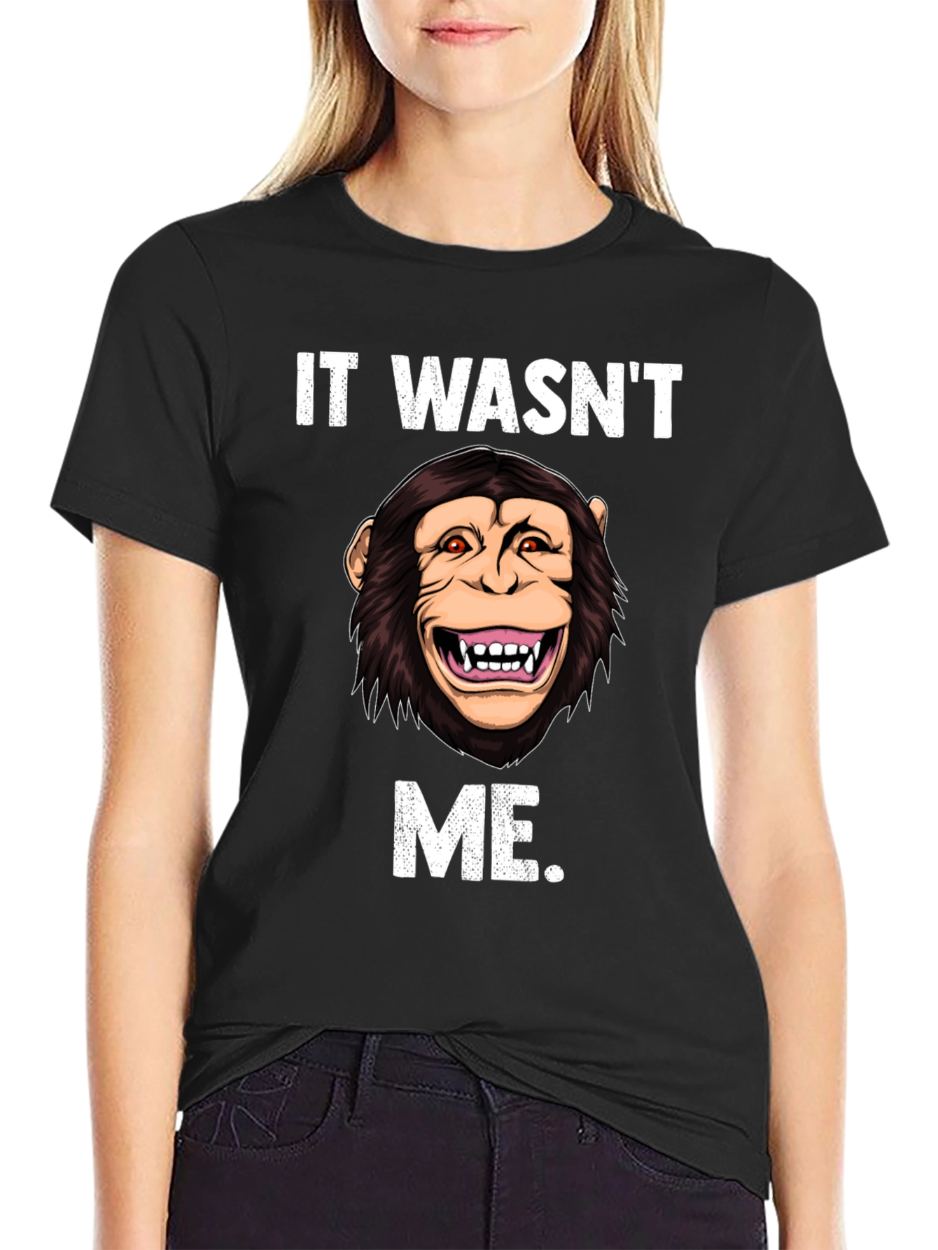Funny Monkey It Wasnt Me T-Shirt