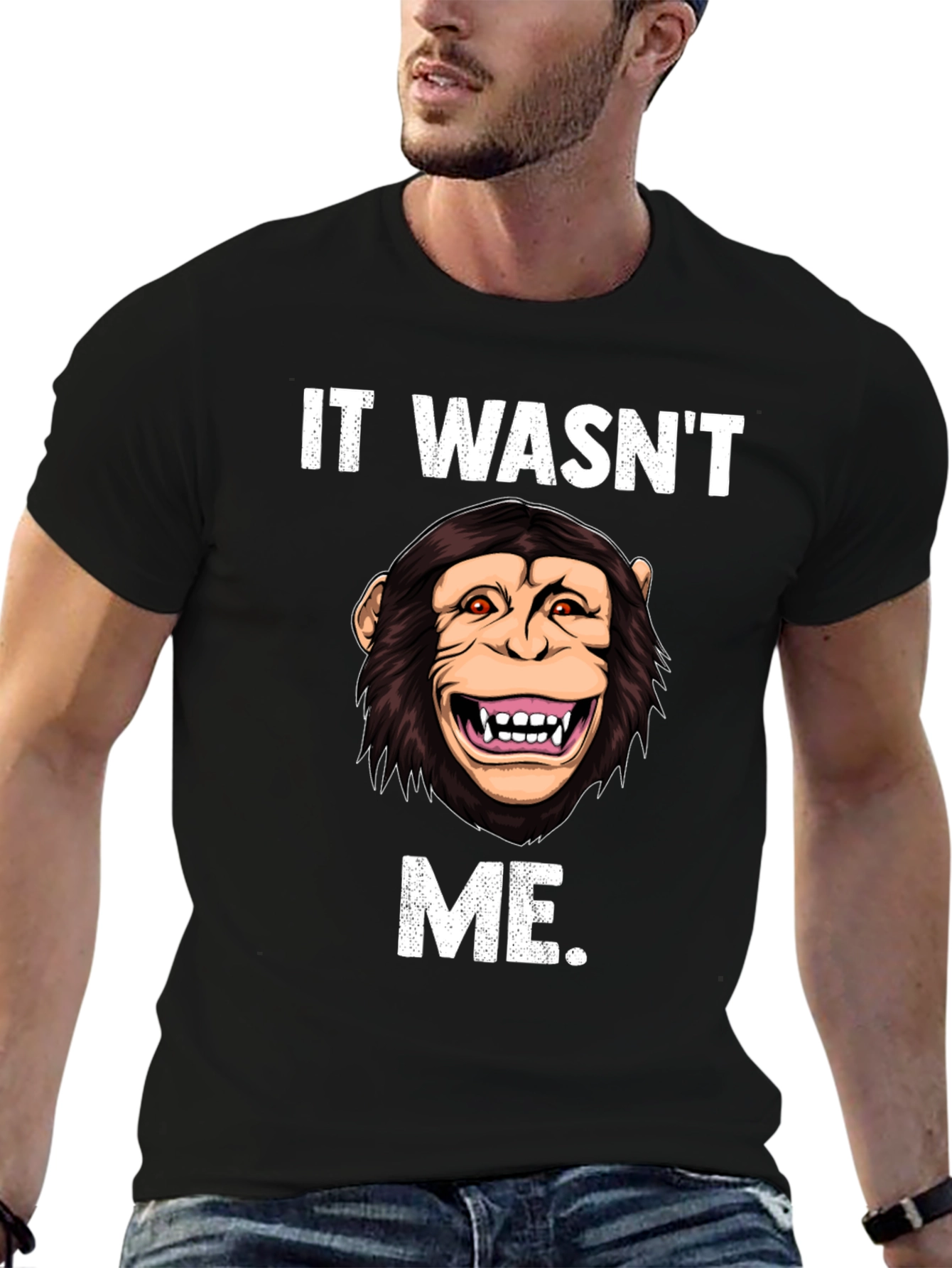 Funny Monkey It Wasnt Me T-Shirt