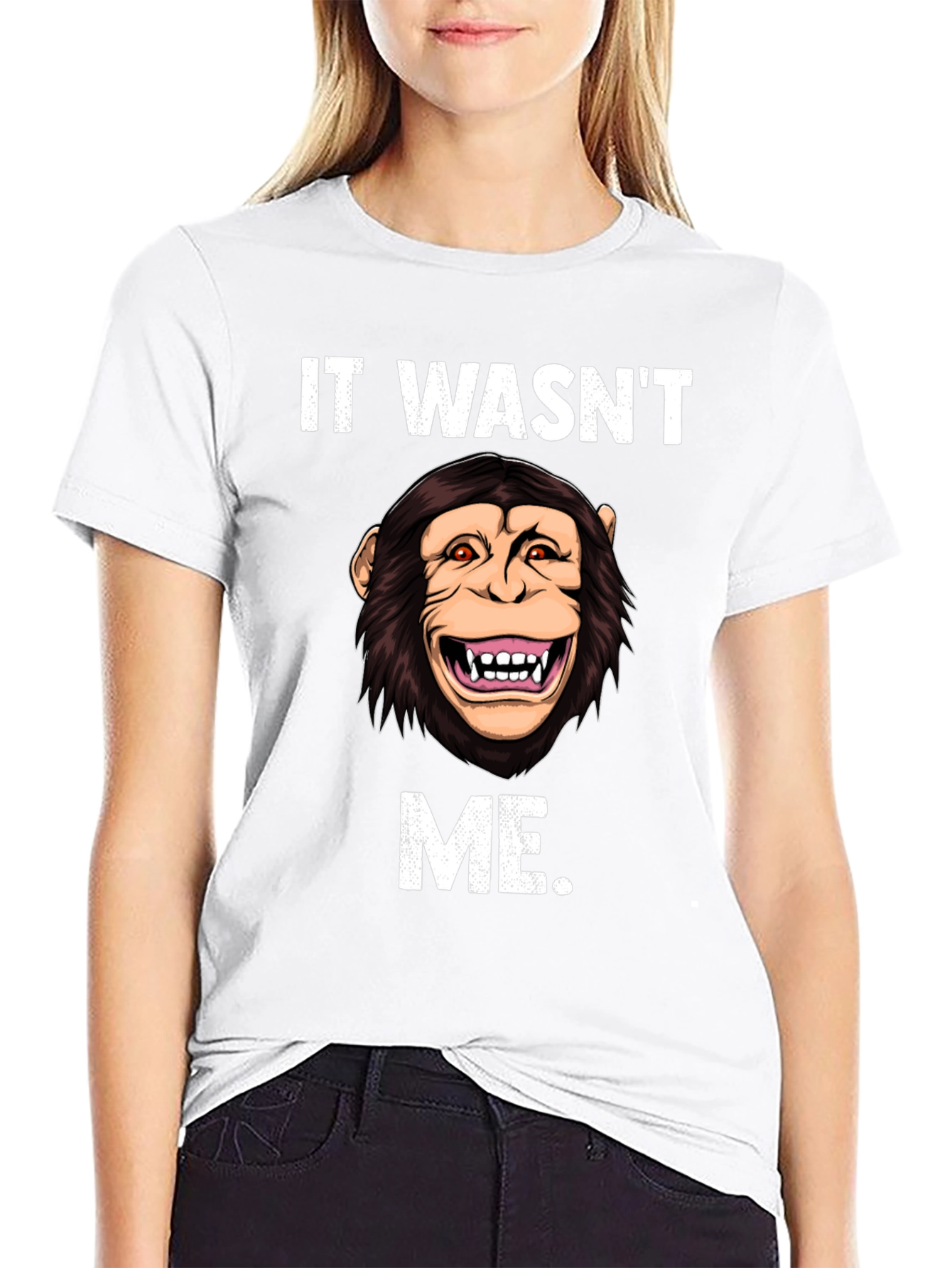 Funny Monkey It Wasnt Me T-Shirt
