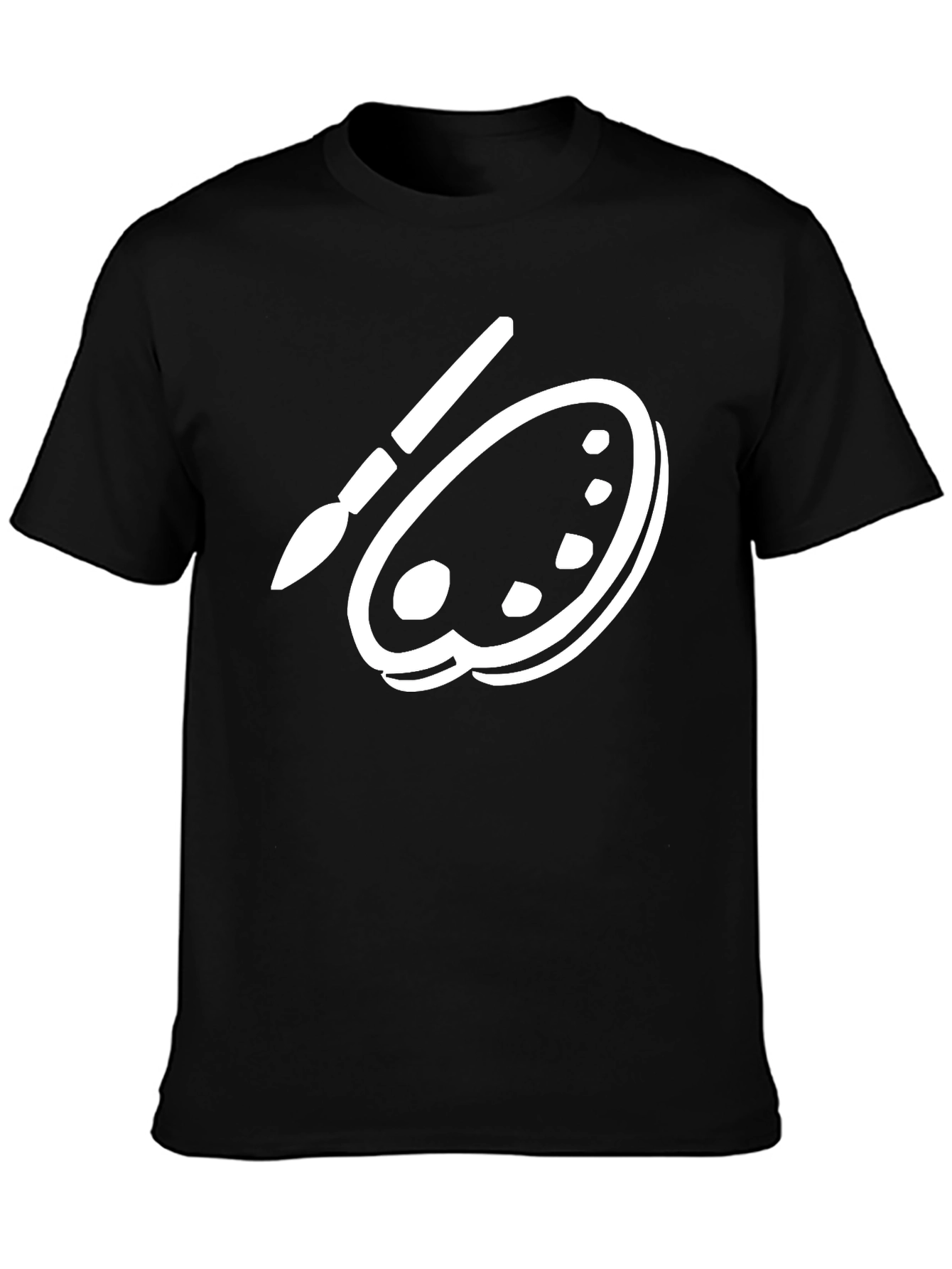 Artists Palette T-Shirt - Black Creative Tee