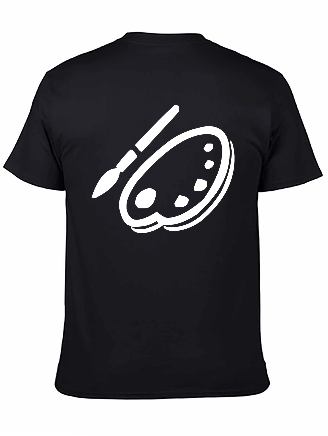 Artists Palette T-Shirt - Black Creative Tee