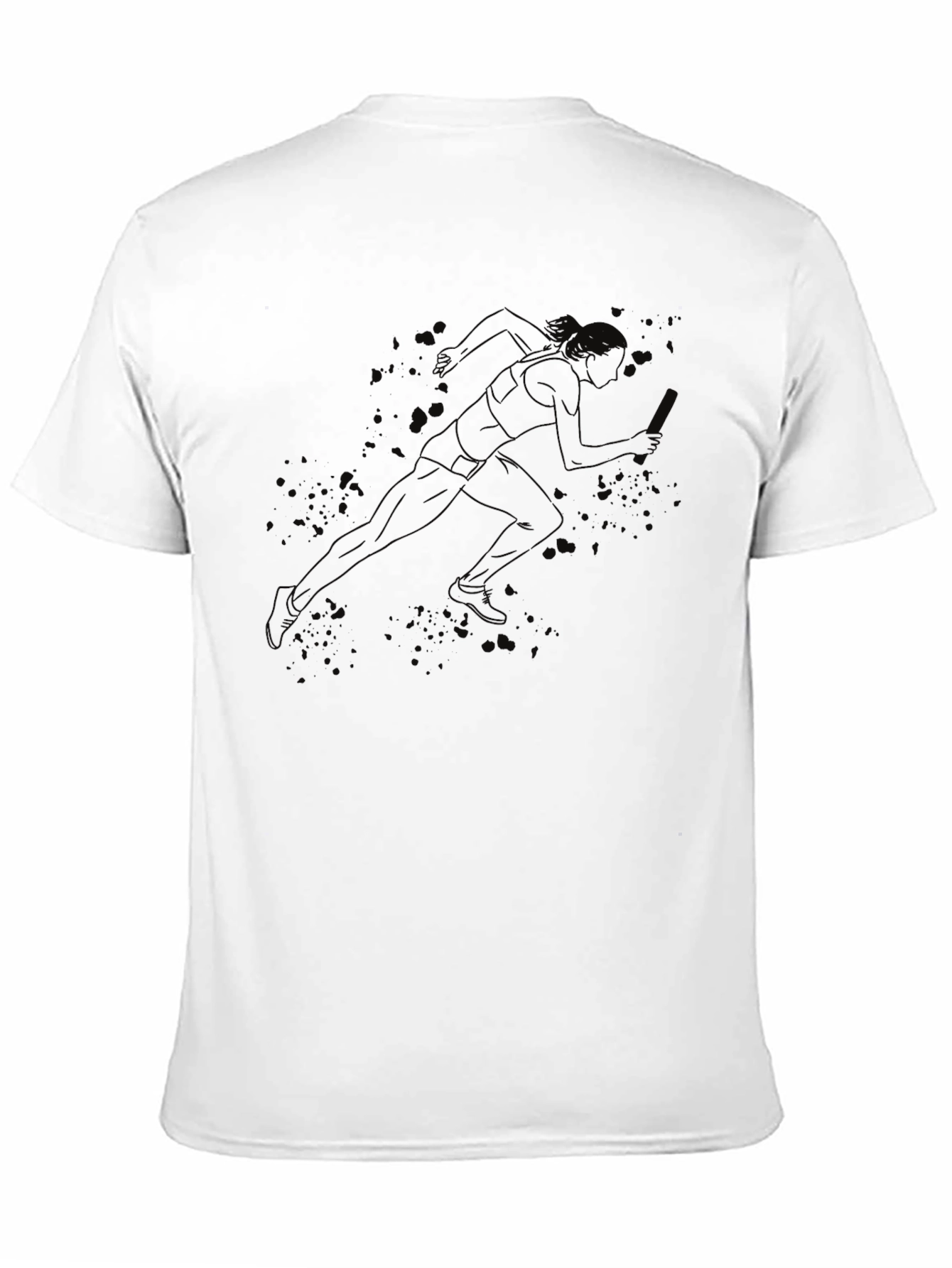 Black Runner Graphic Tee