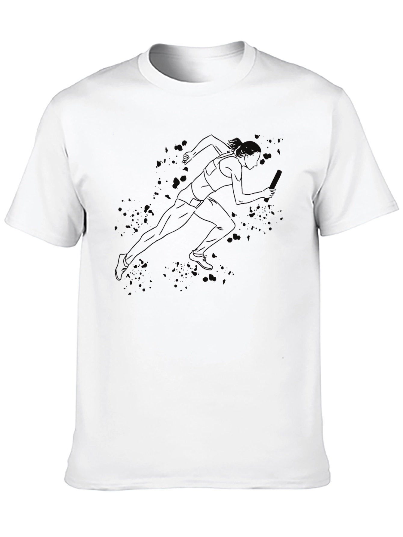 Black Runner Graphic Tee