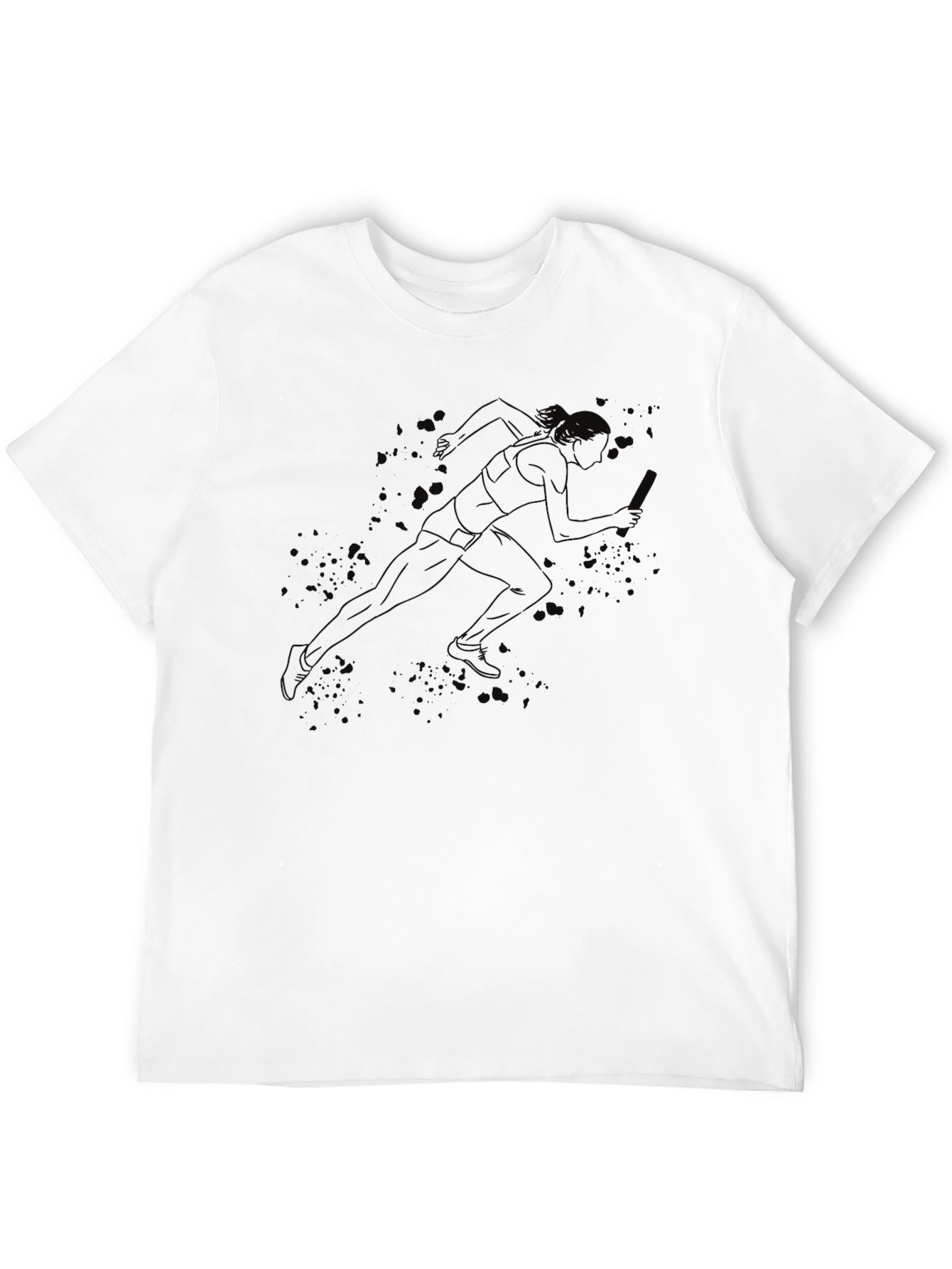 Black Runner Graphic Tee