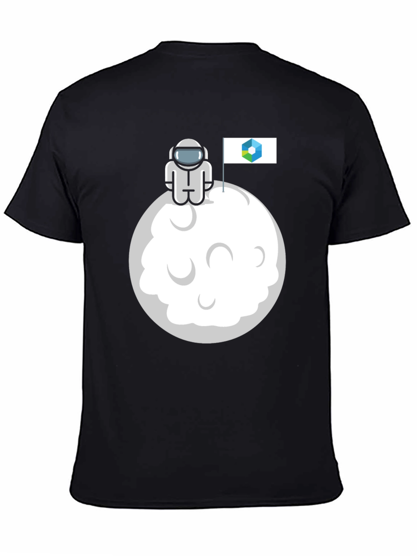 Astronaut Moon Landing Graphic T-Shirt