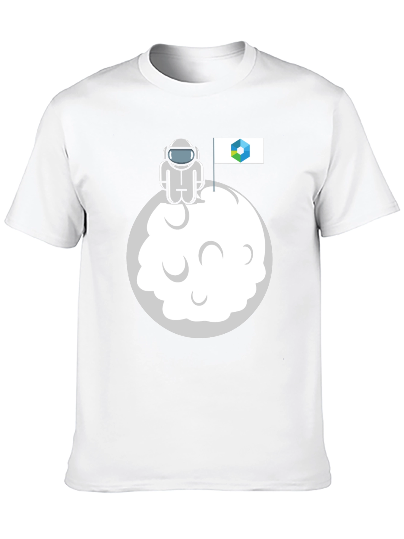 Astronaut Moon Landing Graphic T-Shirt