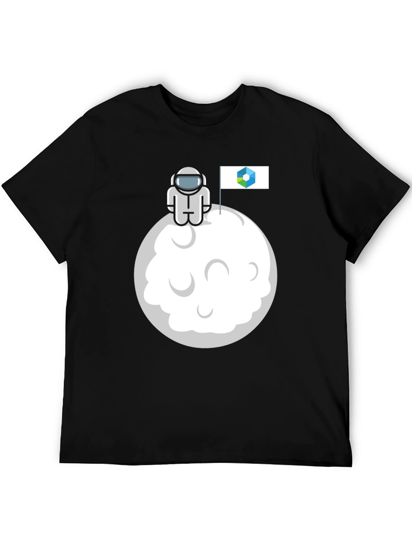 Astronaut Moon Landing Graphic T-Shirt