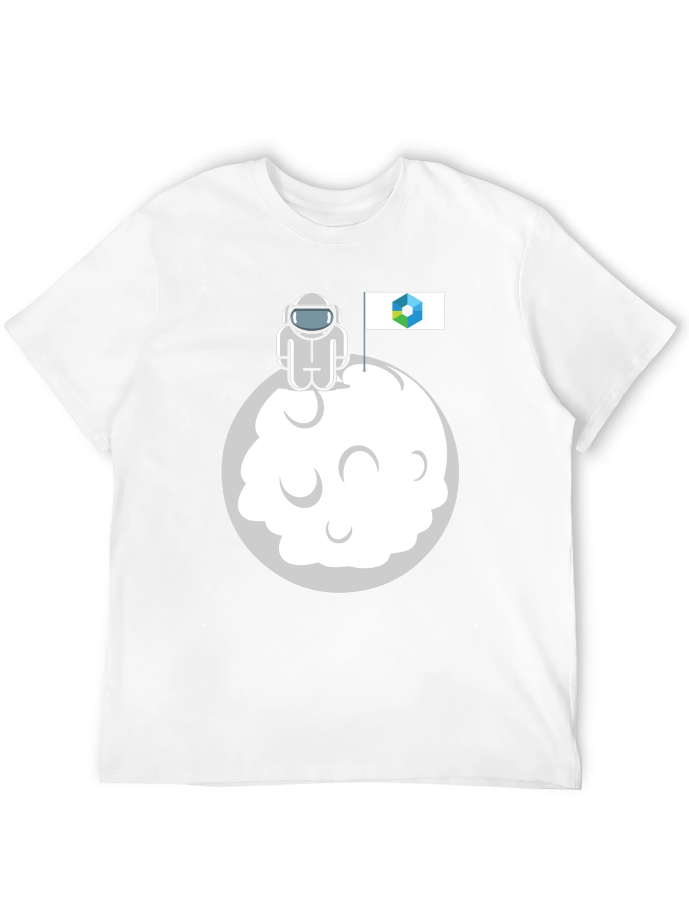 Astronaut Moon Landing Graphic T-Shirt