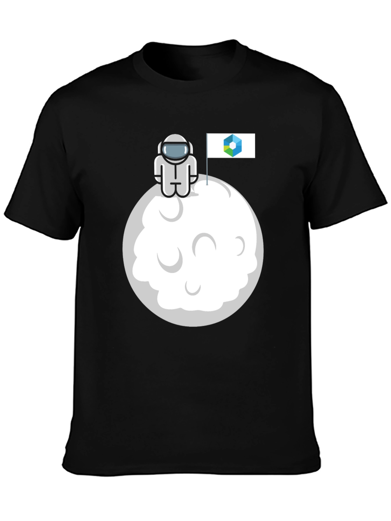 Astronaut Moon Landing Graphic T-Shirt