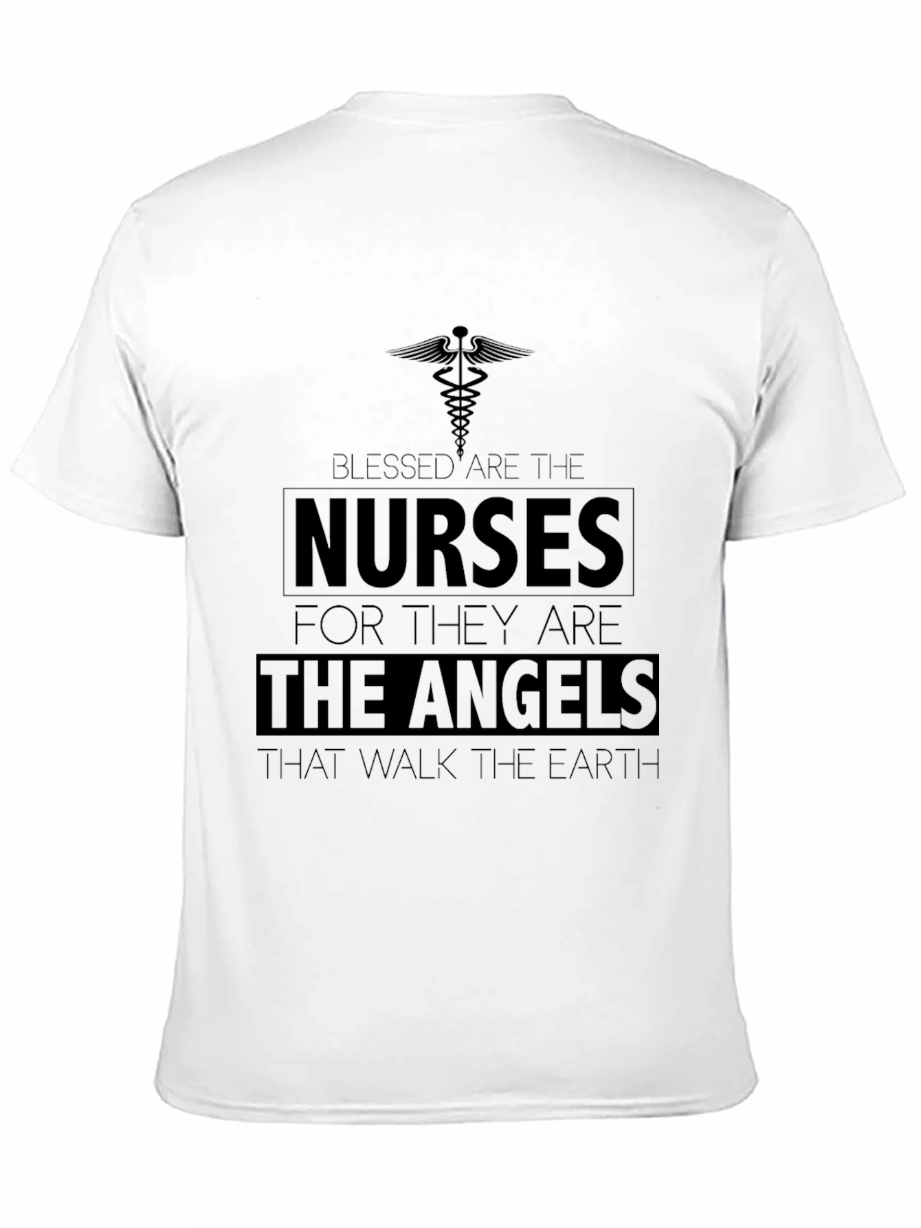 Blessed Nurses Graphic Tee - Angelic Nurse T-Shirt