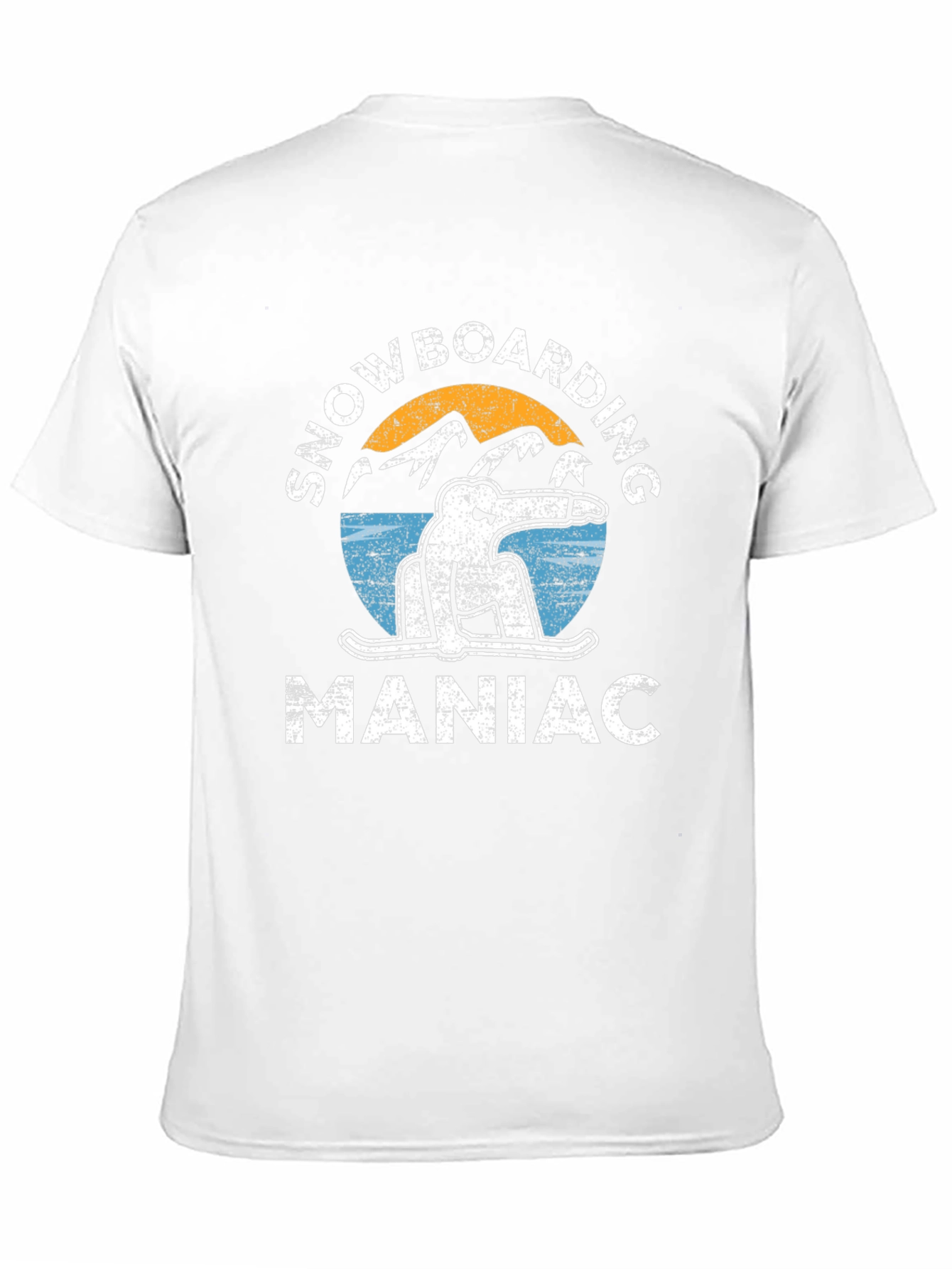Snowboarding Maniac Graphic Tee - Black Cotton T-Shirt