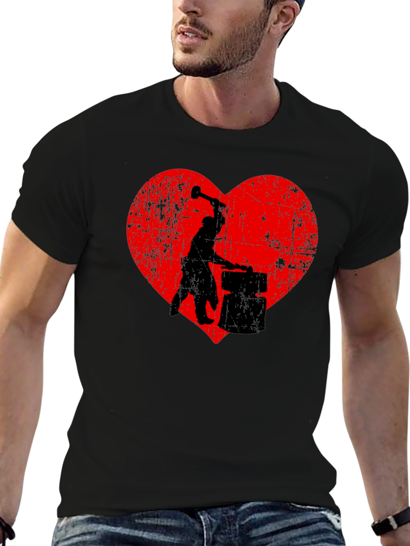 Blacksmith Heart T-Shirt - Hand Forged With Love