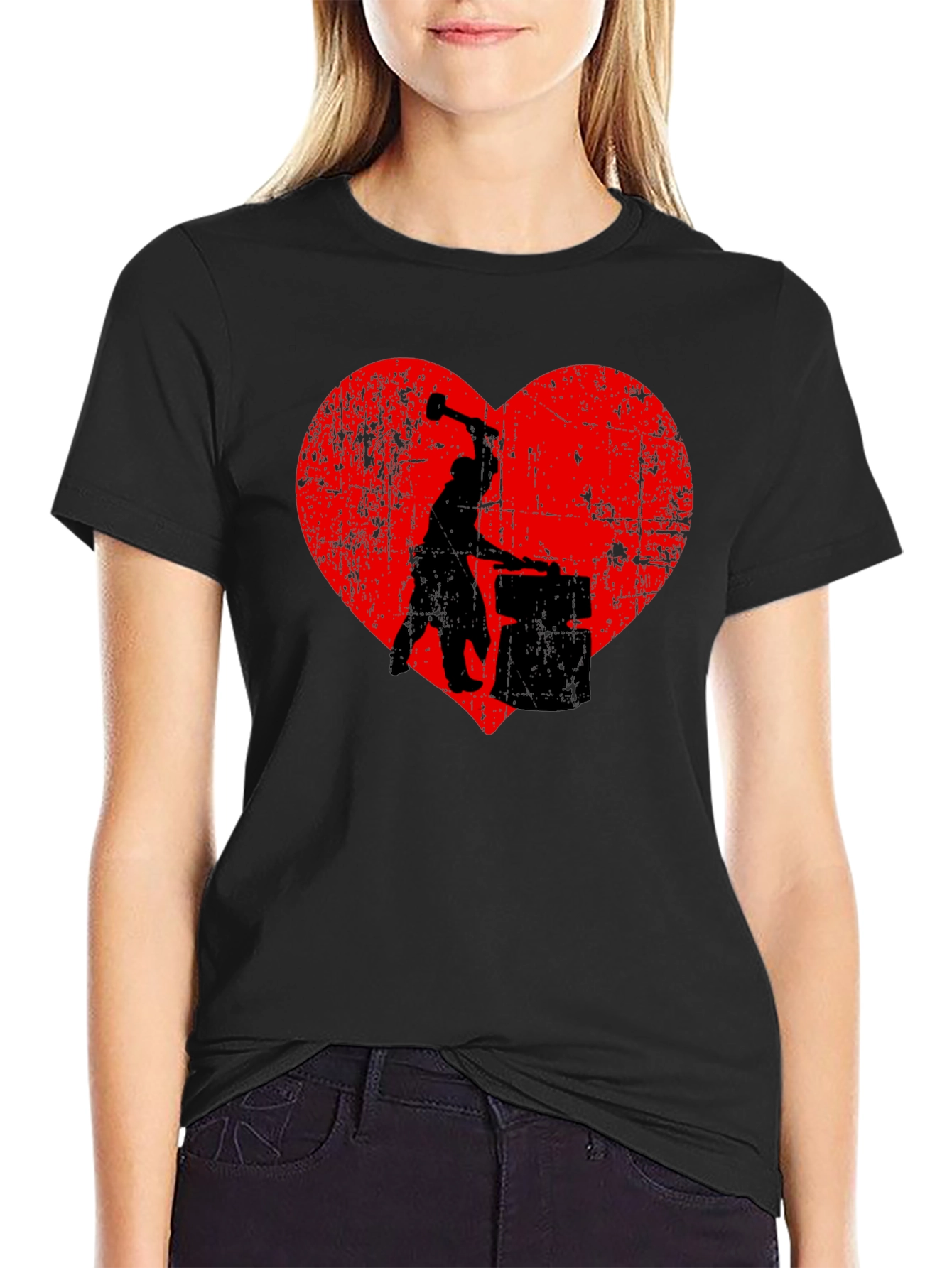Blacksmith Heart T-Shirt - Hand Forged With Love