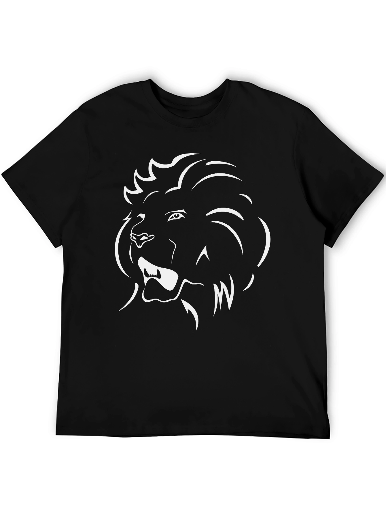 Lion Graphic Black T-Shirt