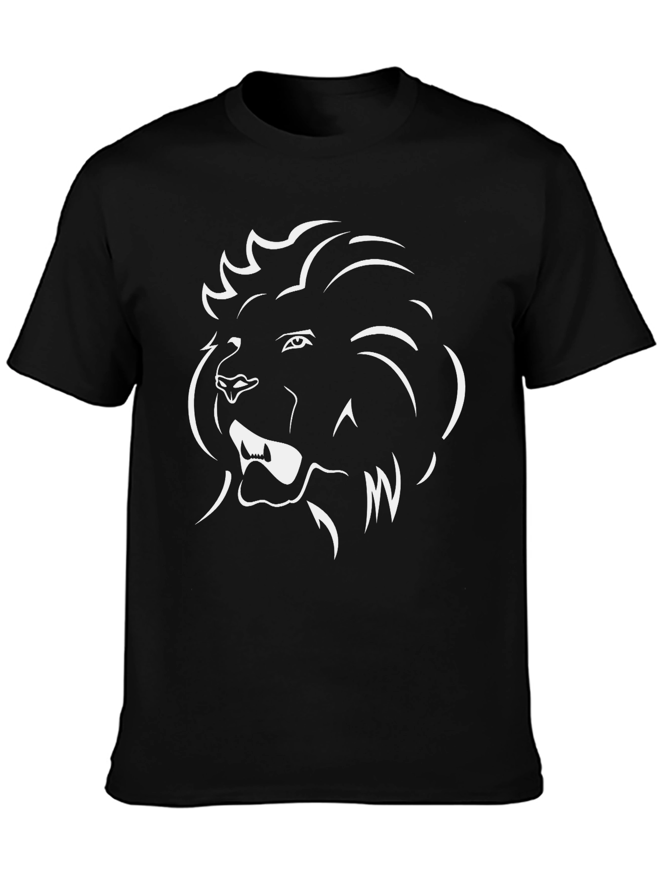 Lion Graphic Black T-Shirt