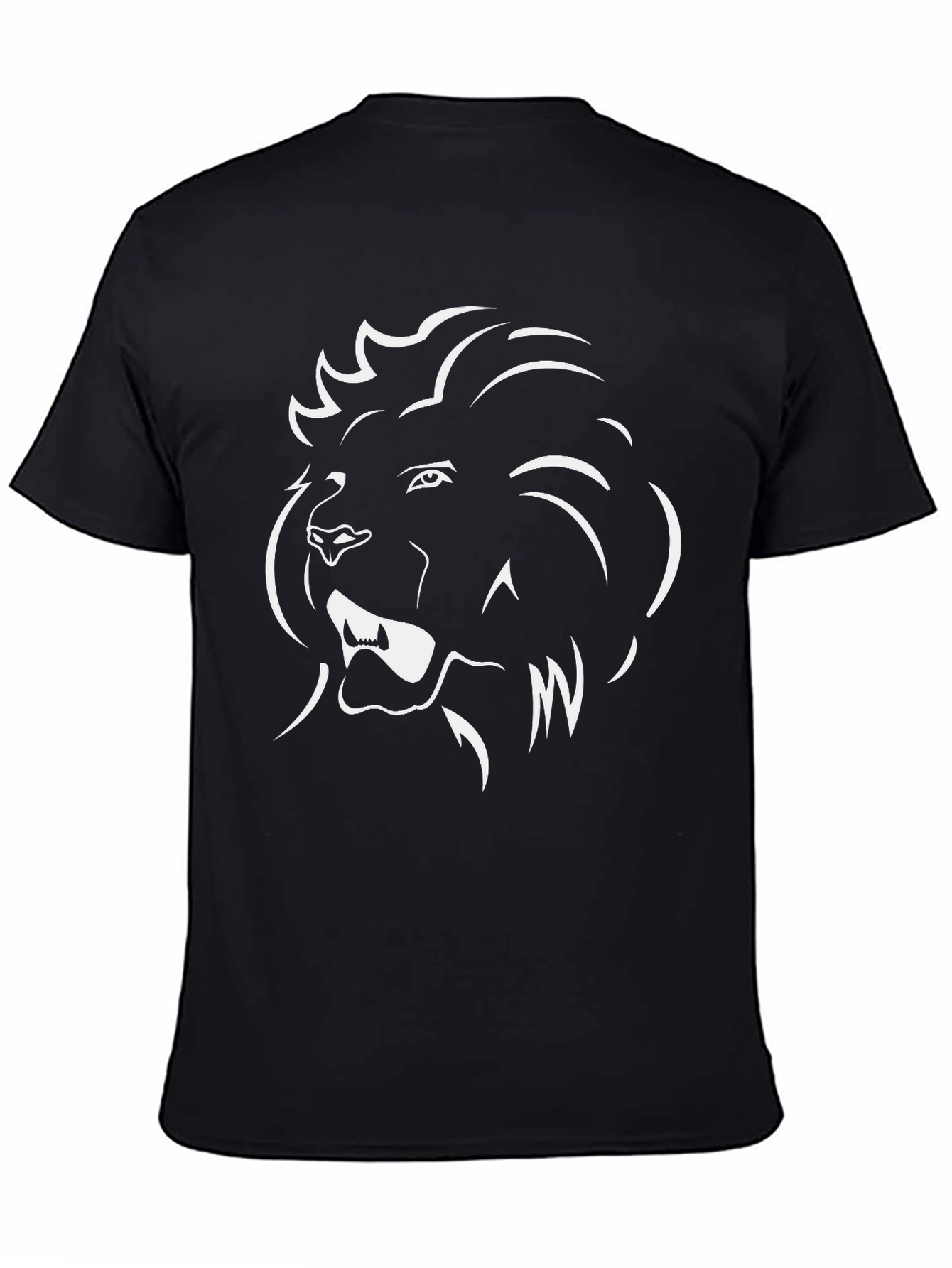 Lion Graphic Black T-Shirt