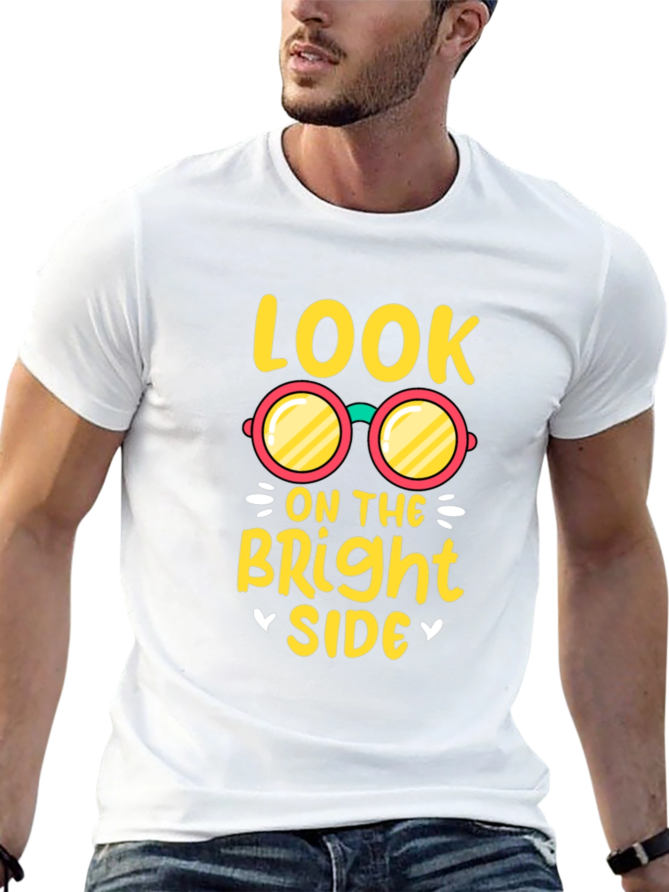 Look on the Bright Side Black T-Shirt