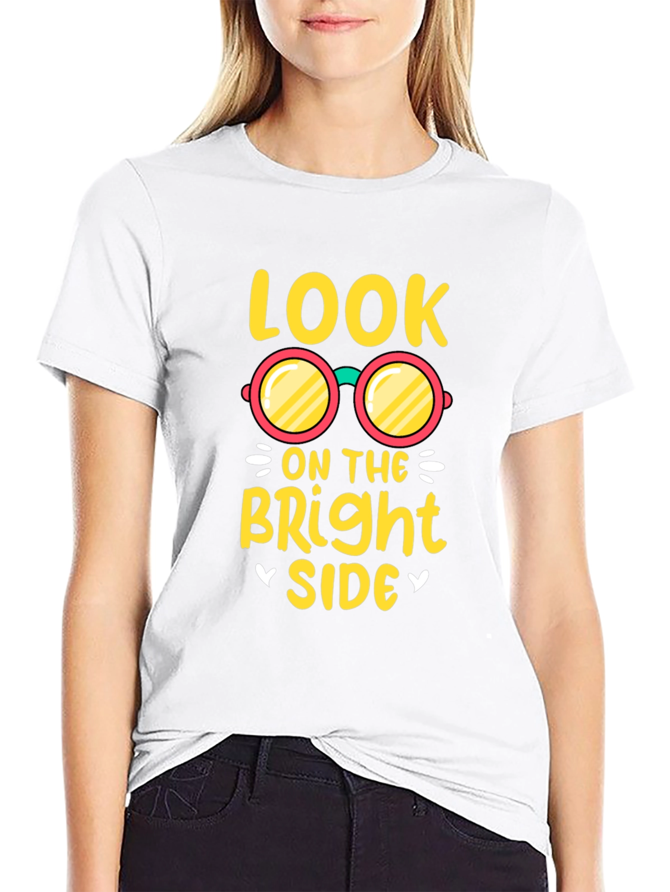 Look on the Bright Side Black T-Shirt